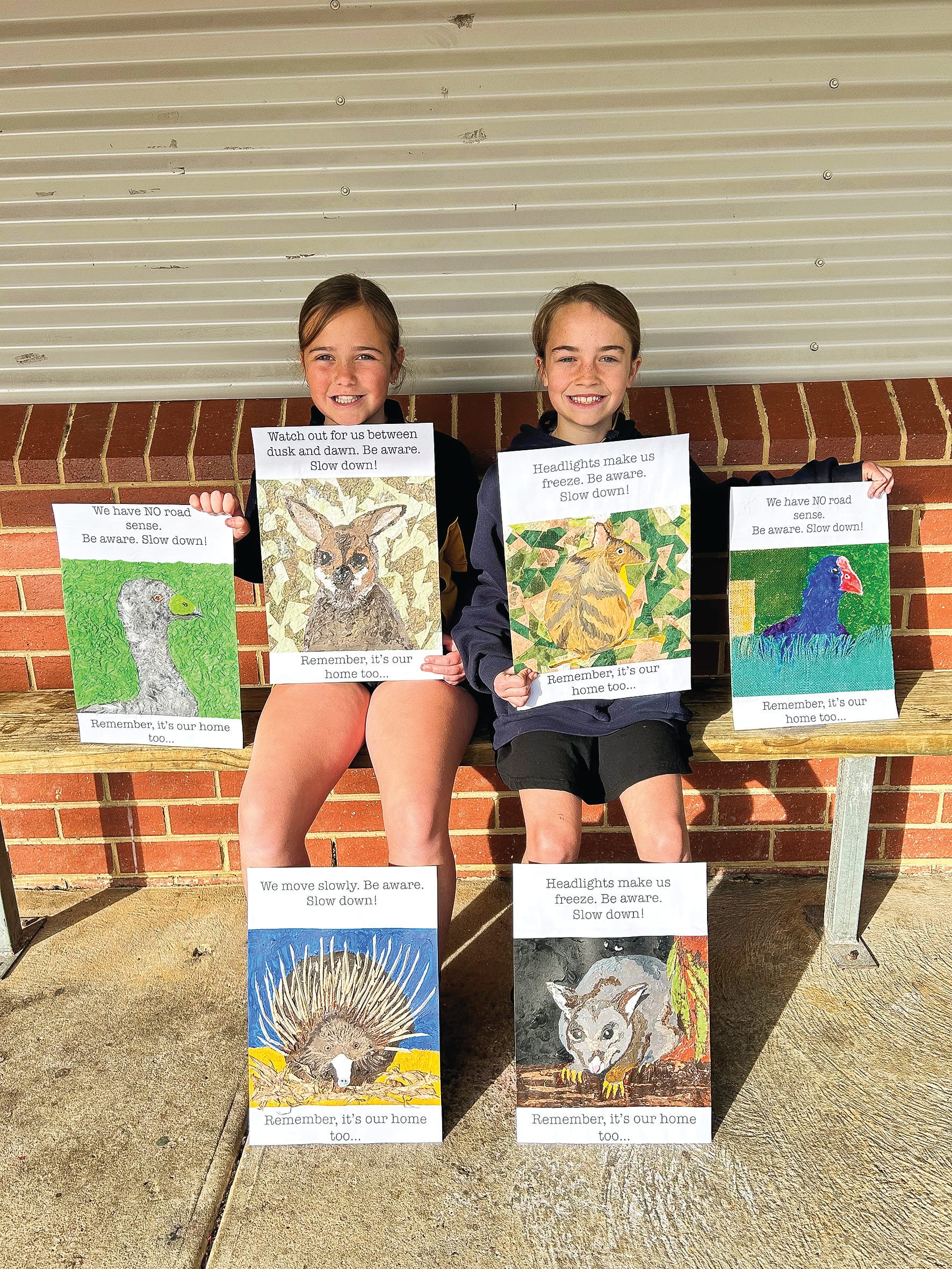 Primary students call on motorists to stop roadkill