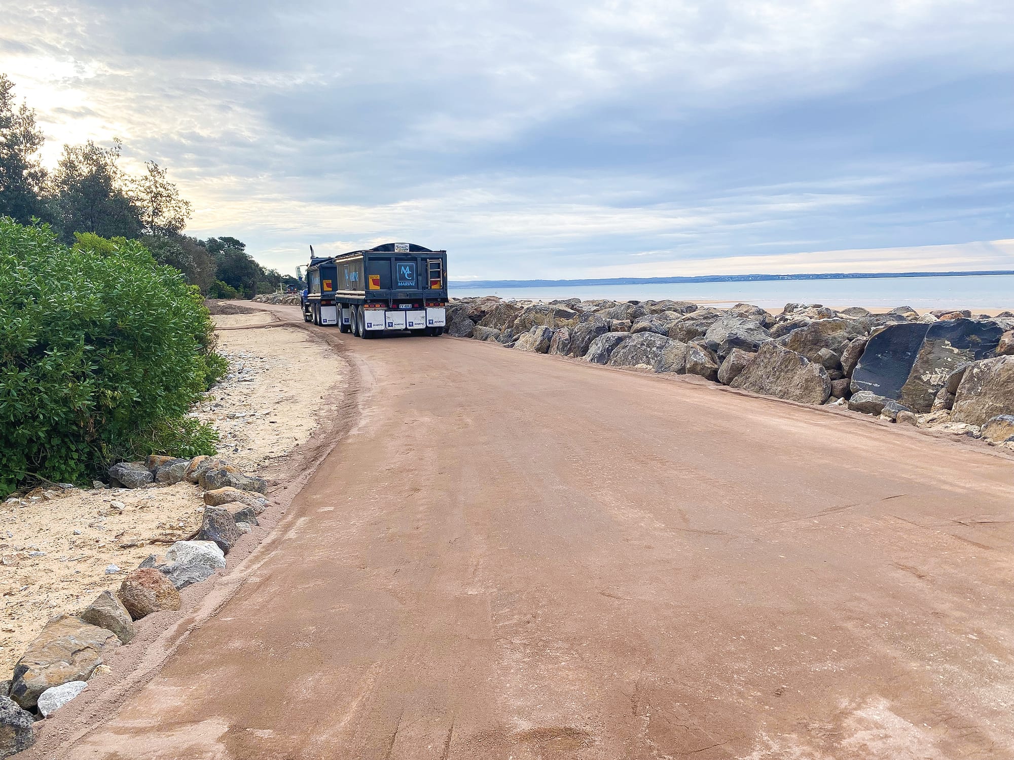 Rock wall close to completion