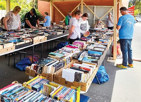 Book sales boom at Bill's Shed