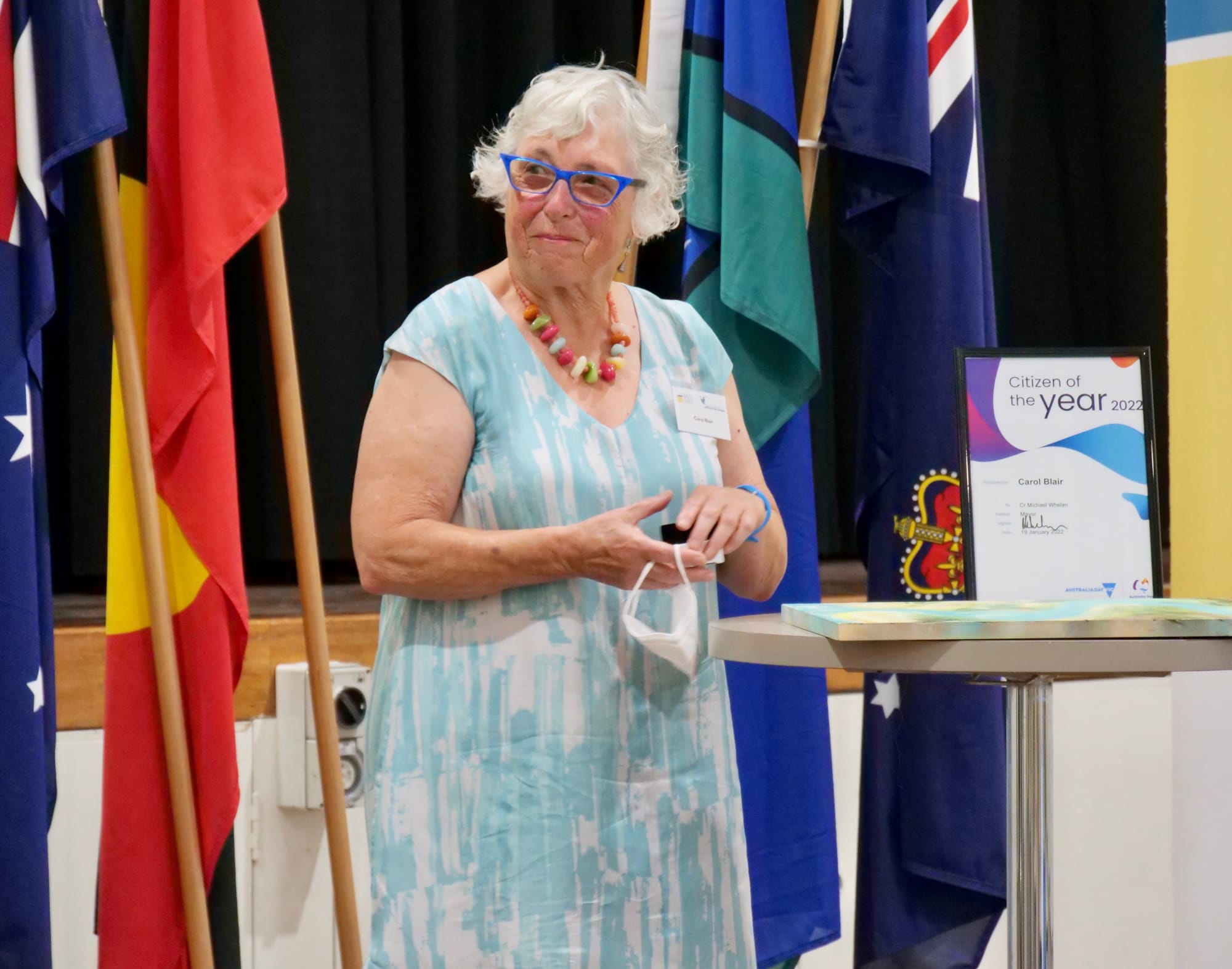 Congratulations Carol - our Citizen of the Year!