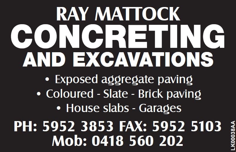 Ray Mattock Concreting and Excavations