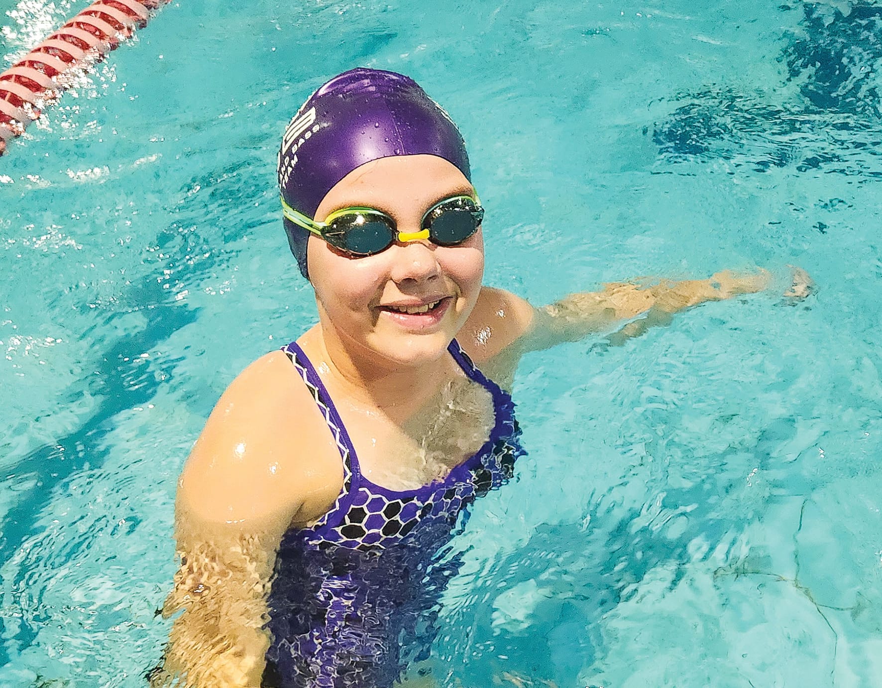 Amy back in the swim of it