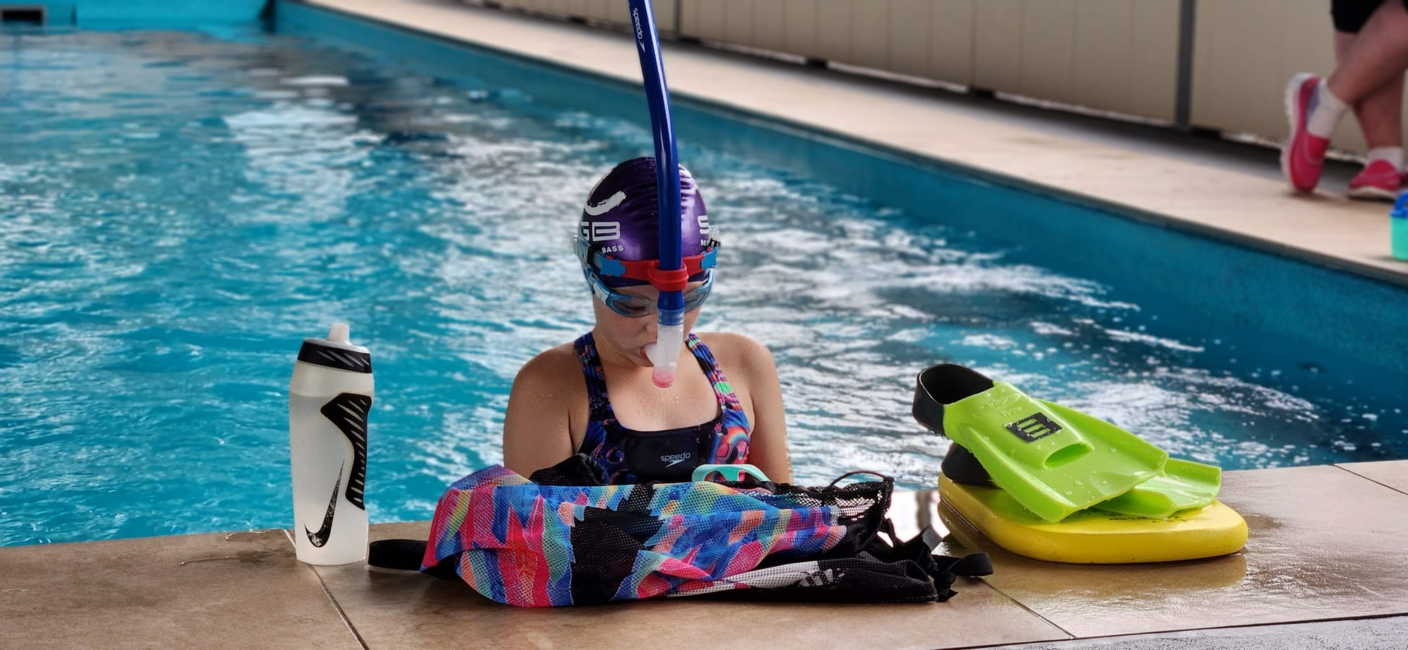 Amy smashing her swim