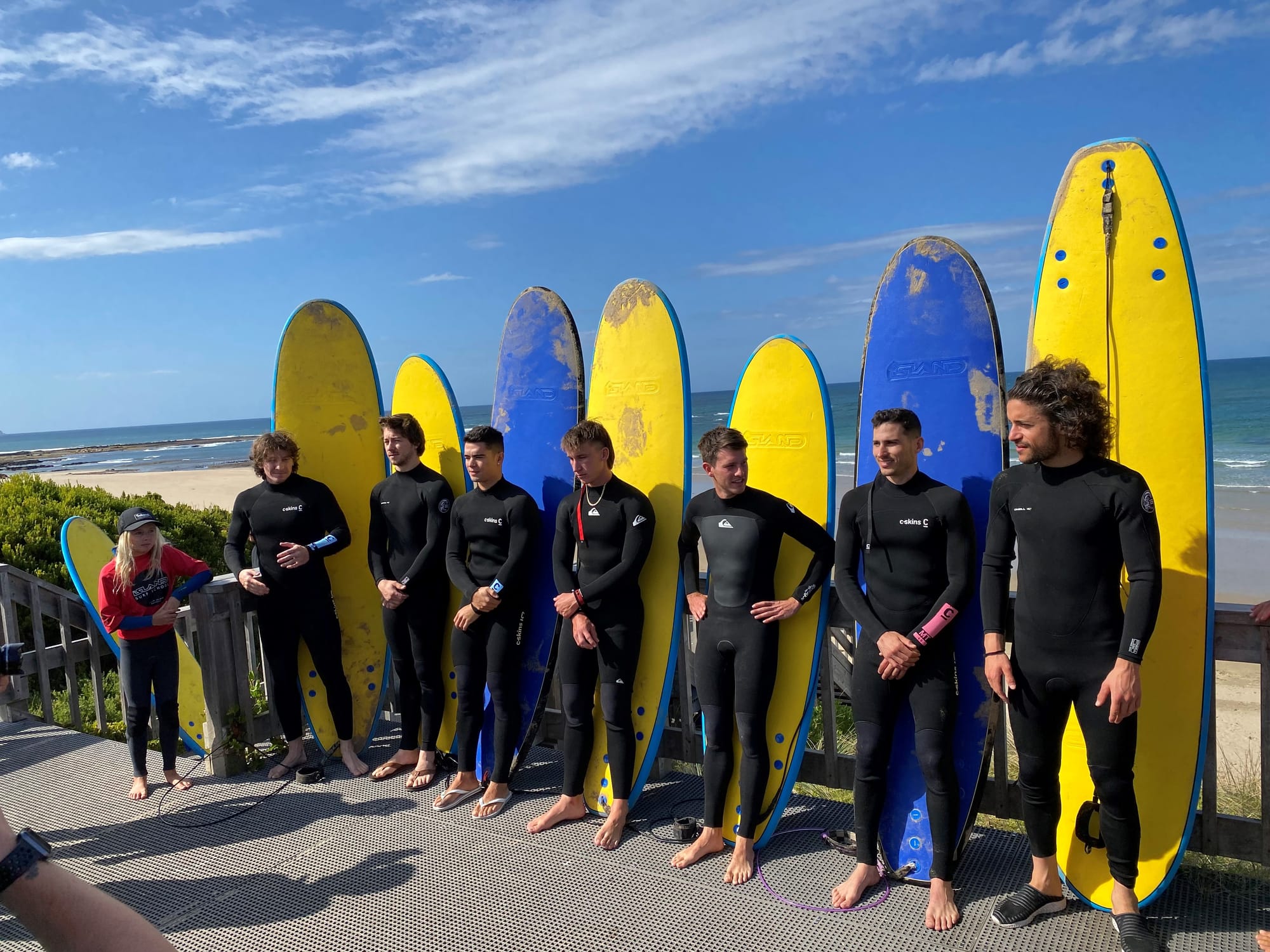 Superbikes and surfers