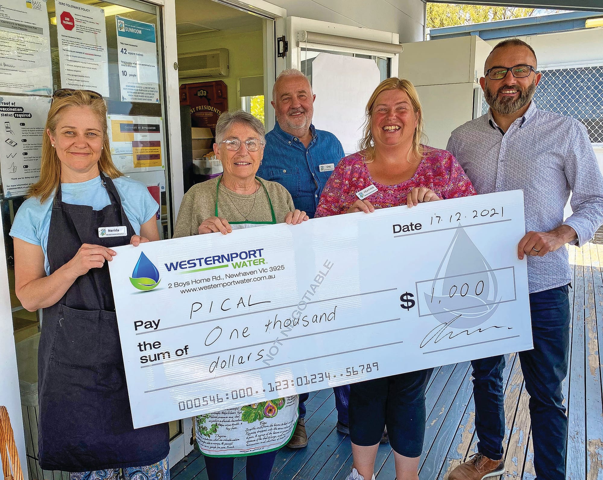 Water high mark for charity