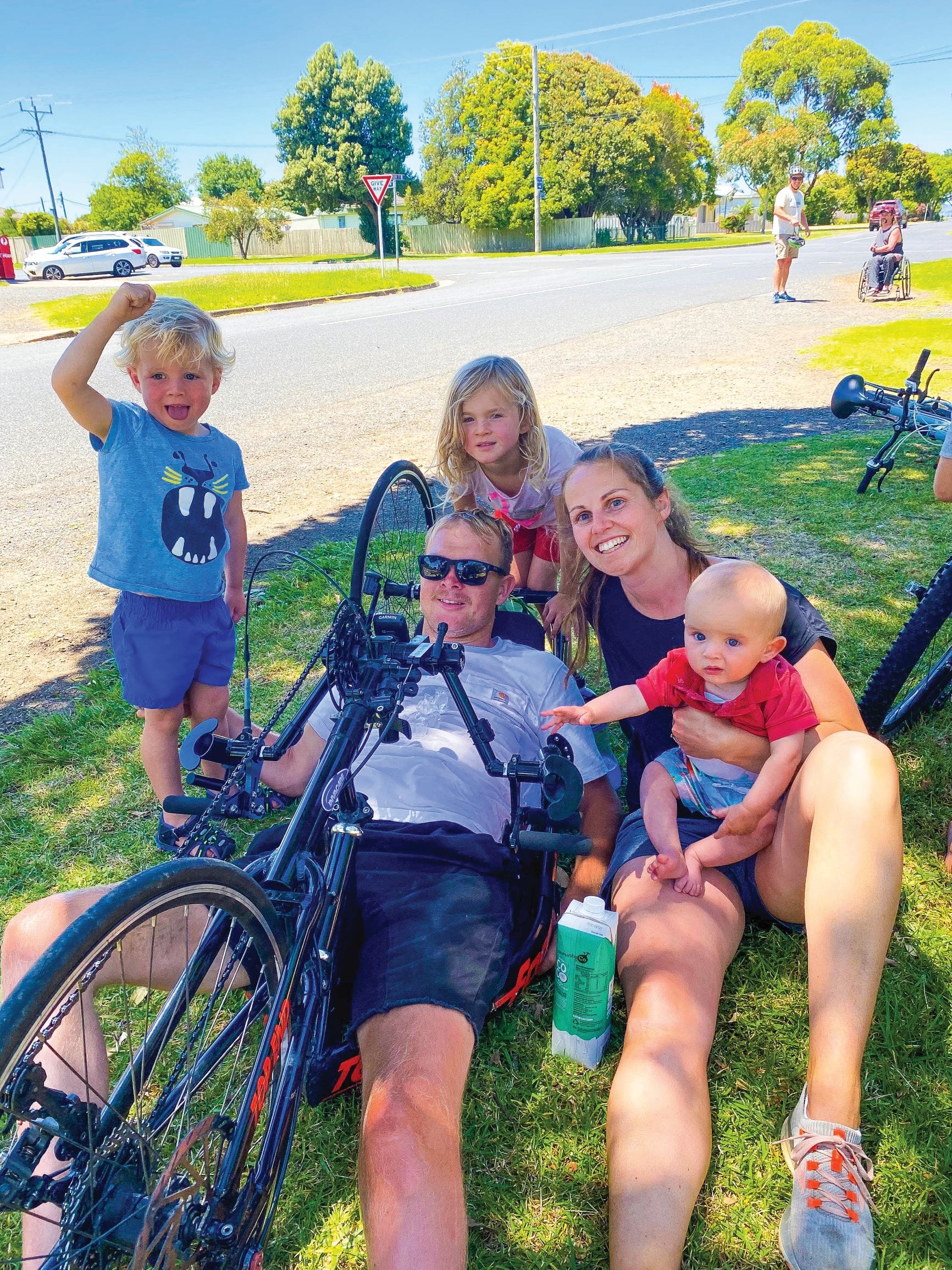 Beau hand cycles 100km for charity