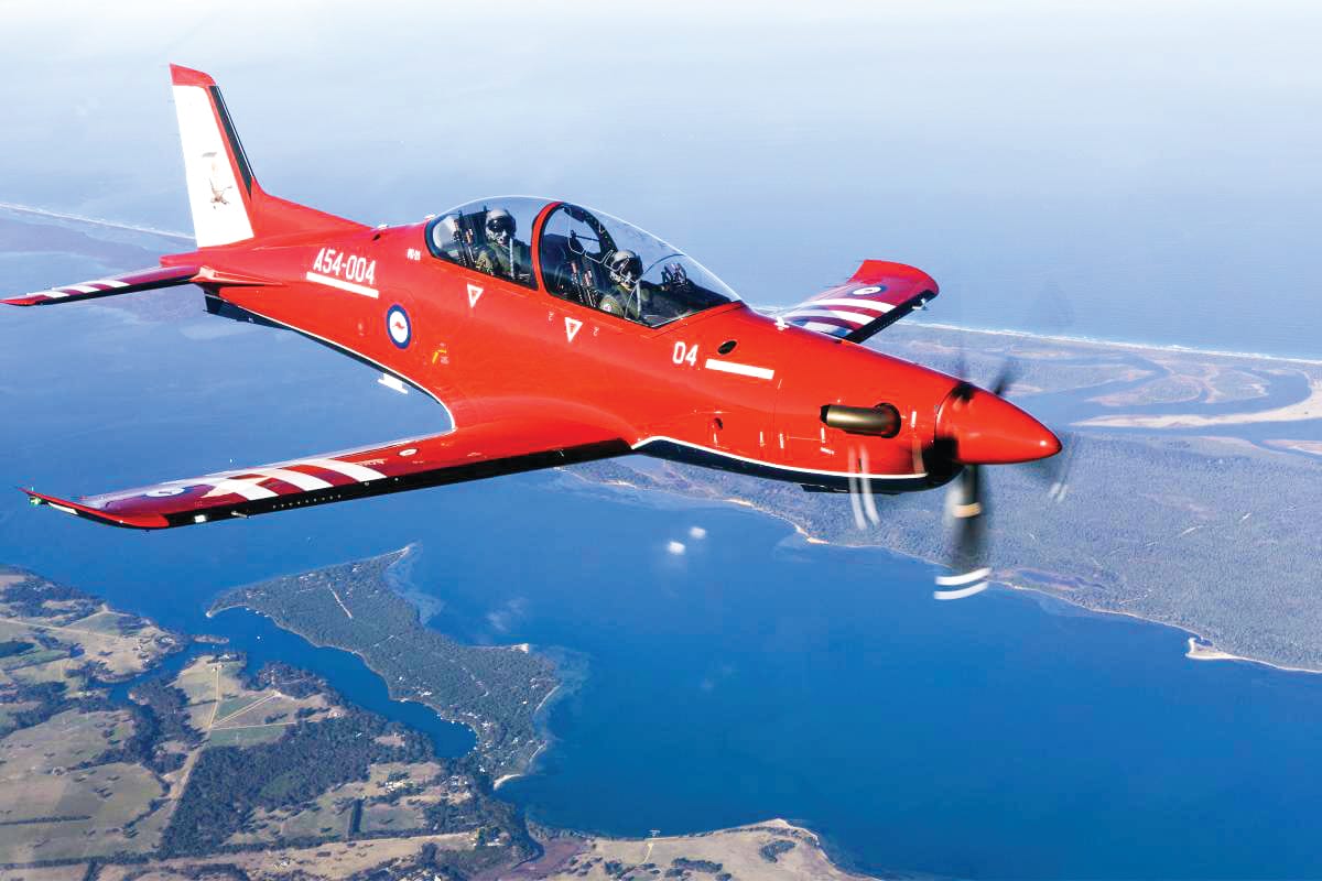 Military might over island skies