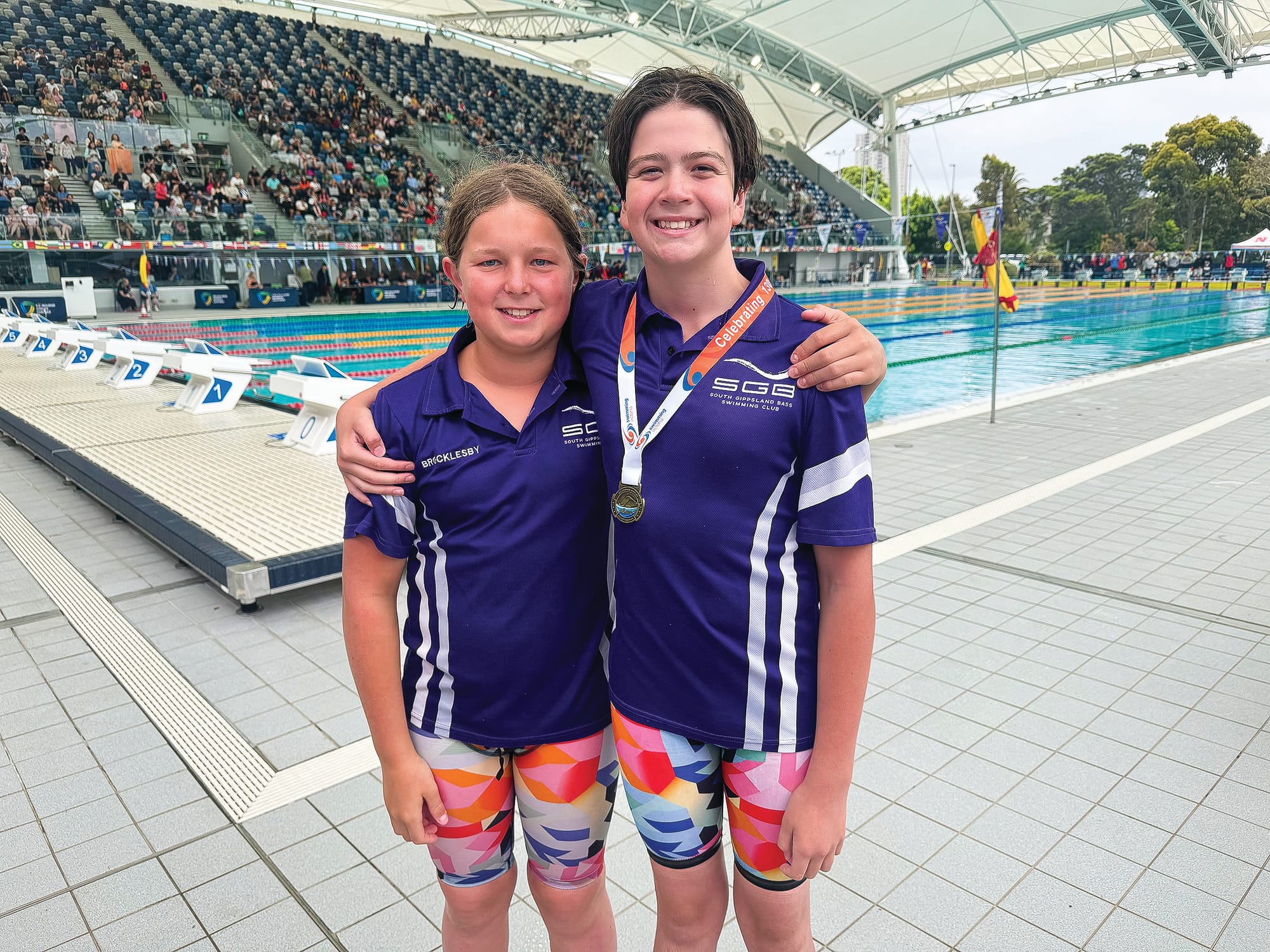 SGB swimmers all smiles at State Sprints