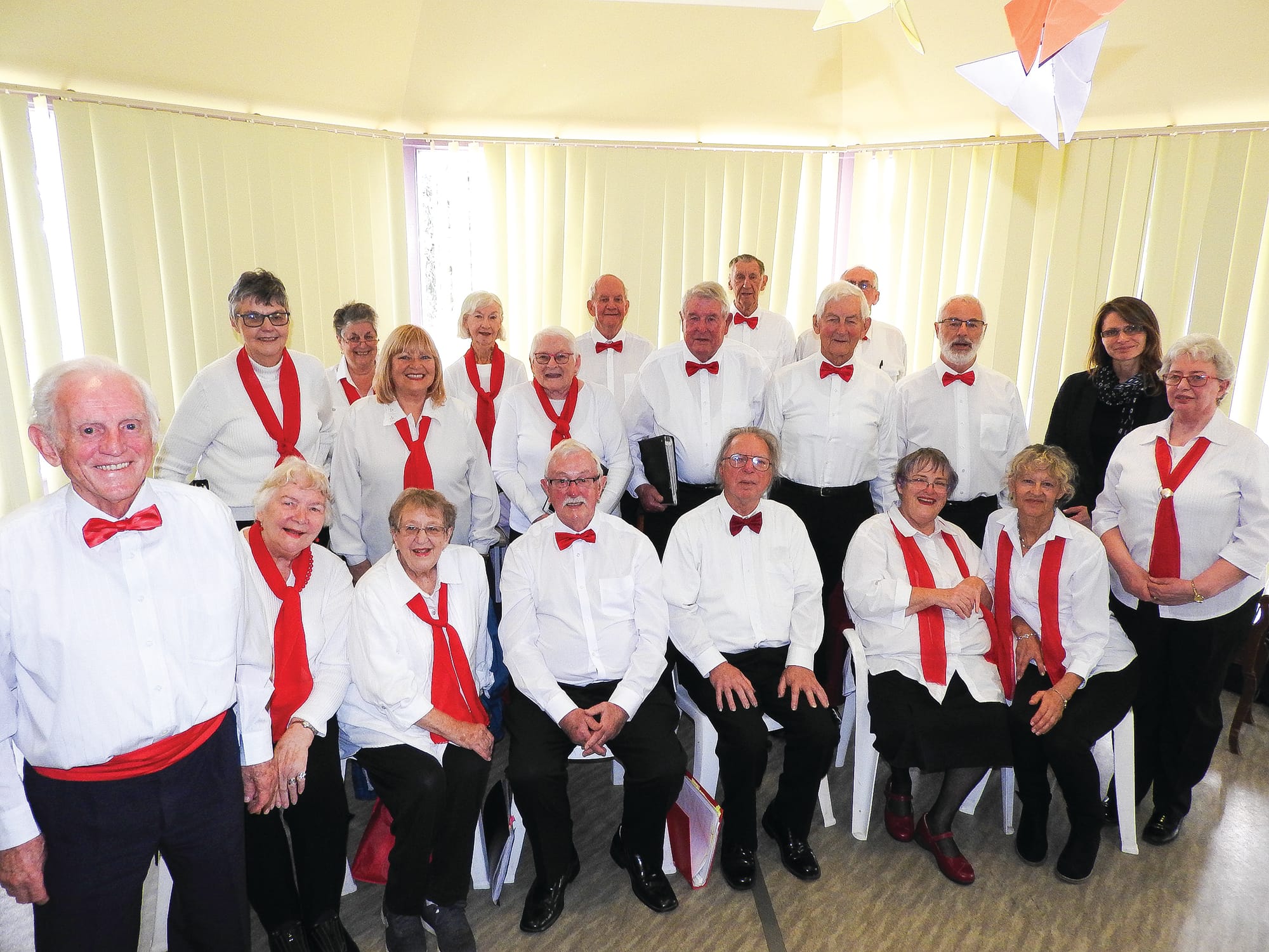Island singers rehearsing for August concert