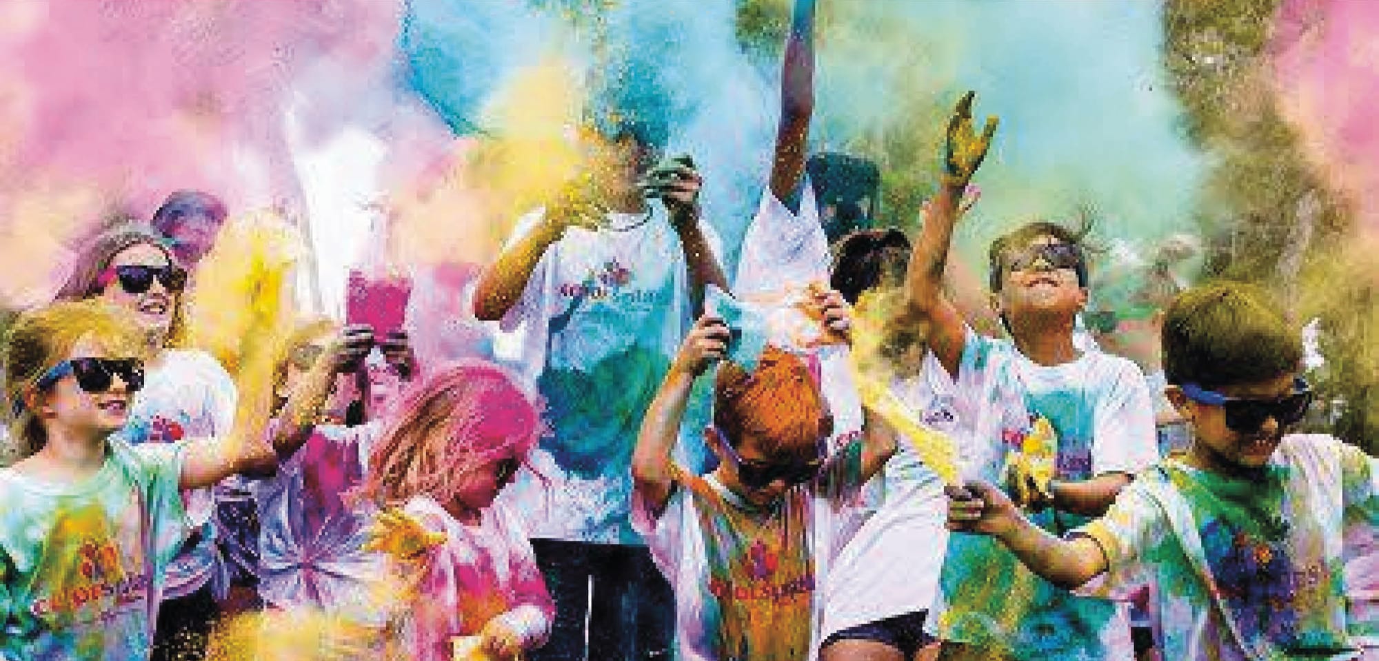 A riot of colour at Cowes Primary