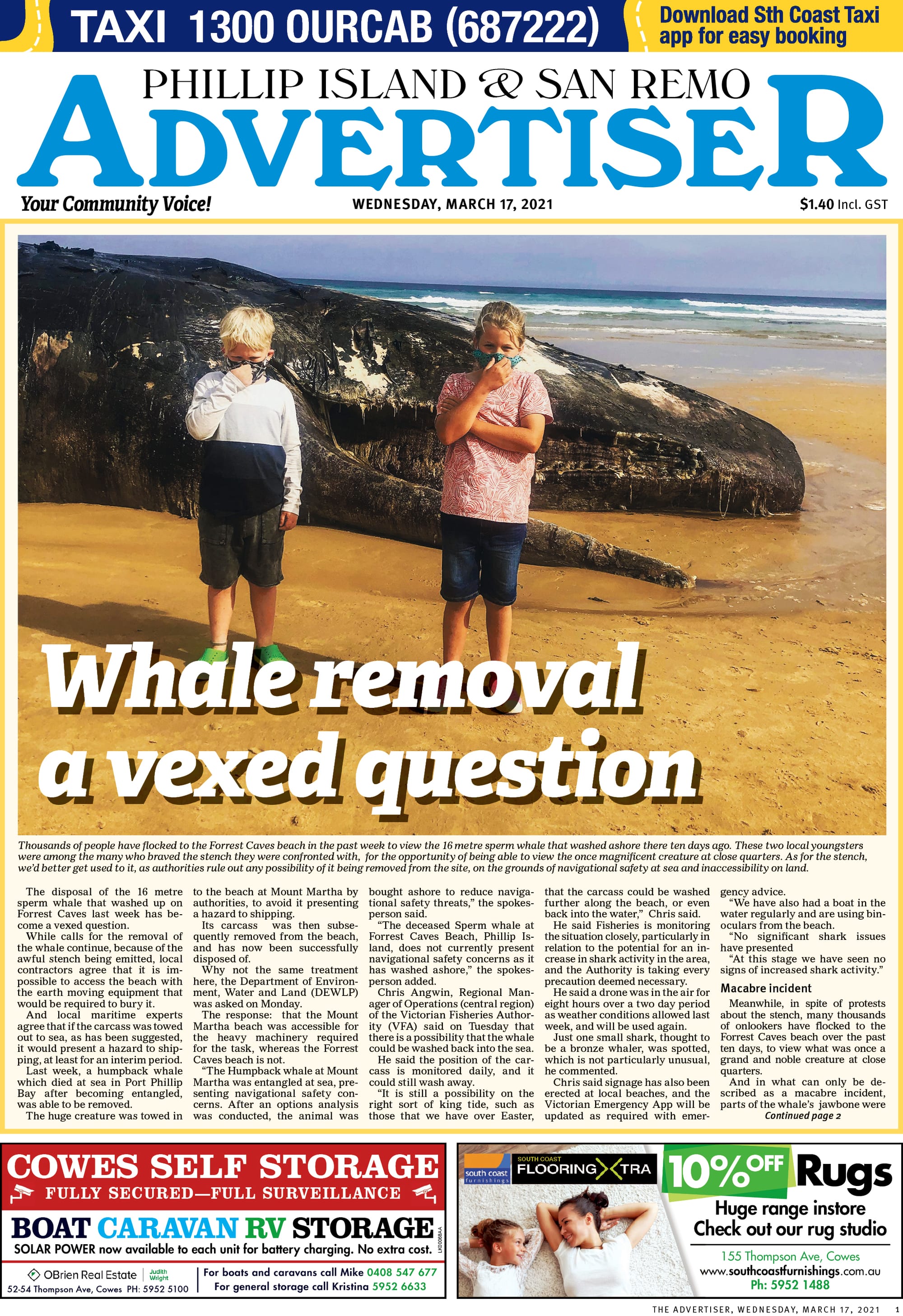 Wednesday, March 17, 2021