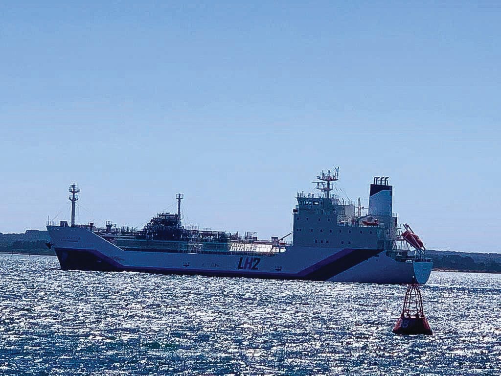 World first ship arrives in the bay