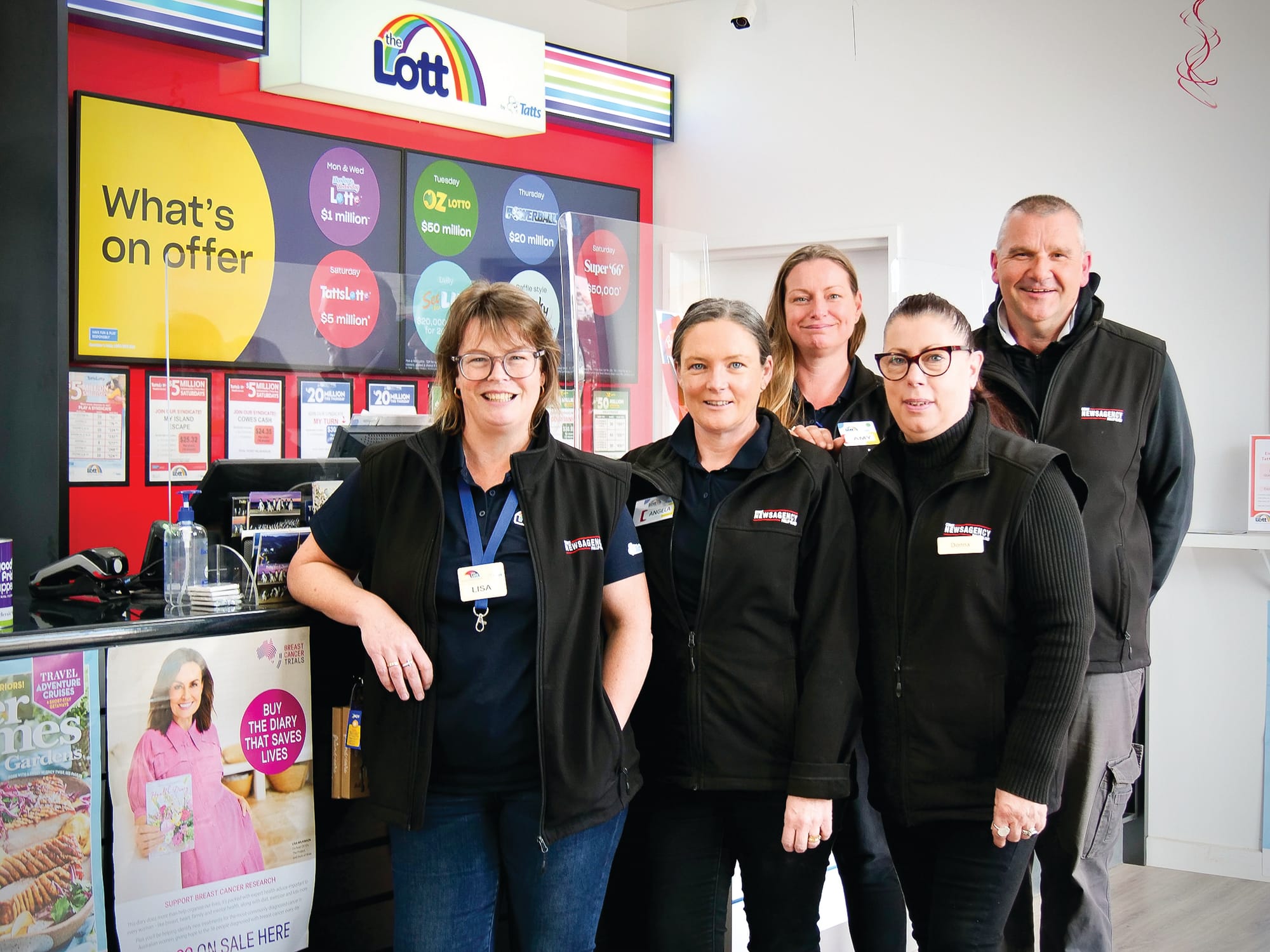 Newsagency celebrates one year milestone