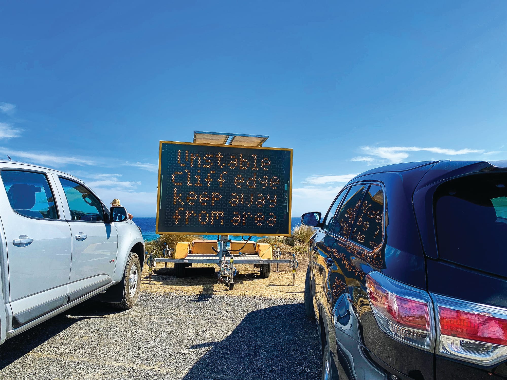 Cliff collapse concerns at Crazy Birds