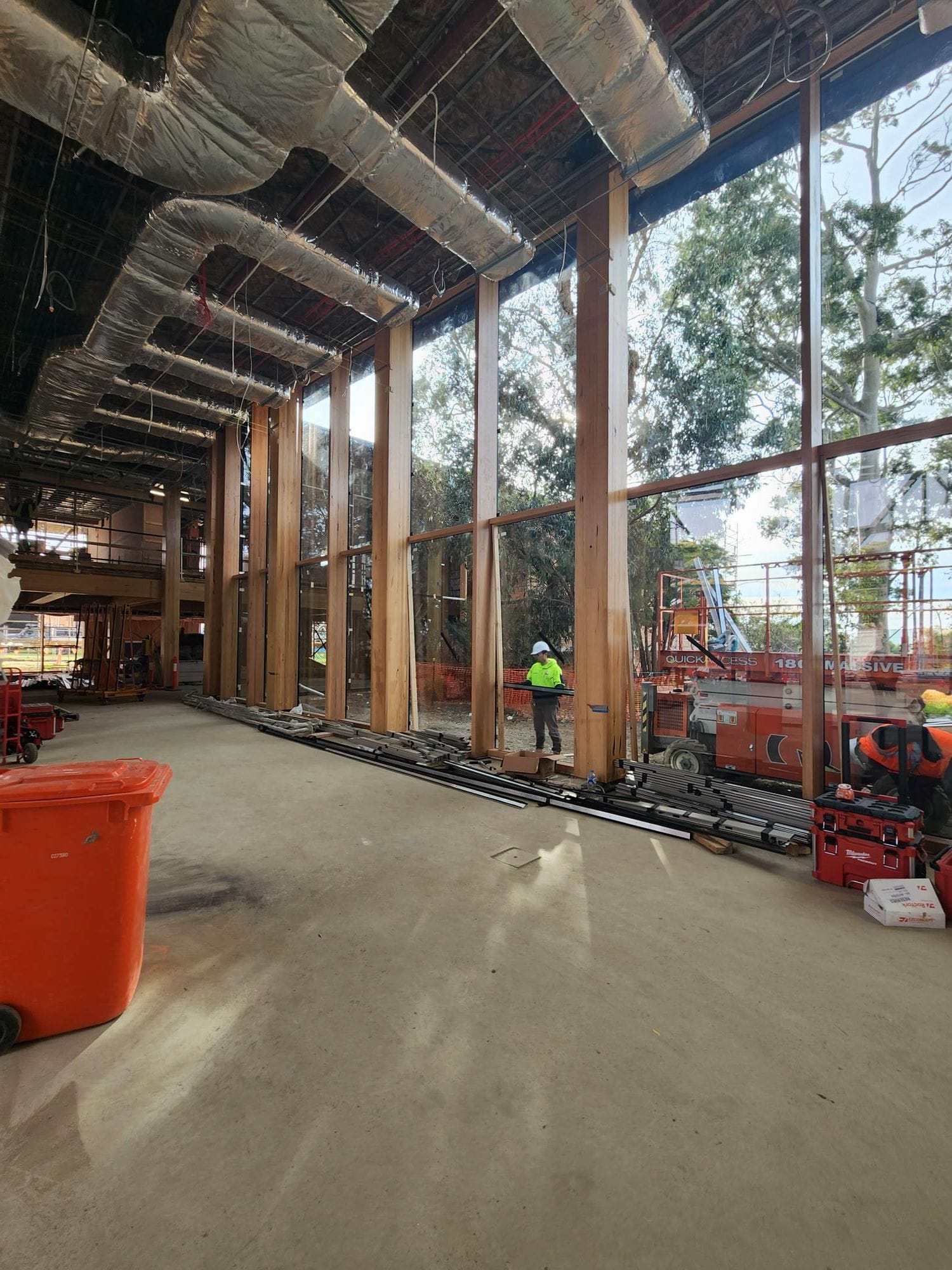 Cultural Centre: Windows are in!