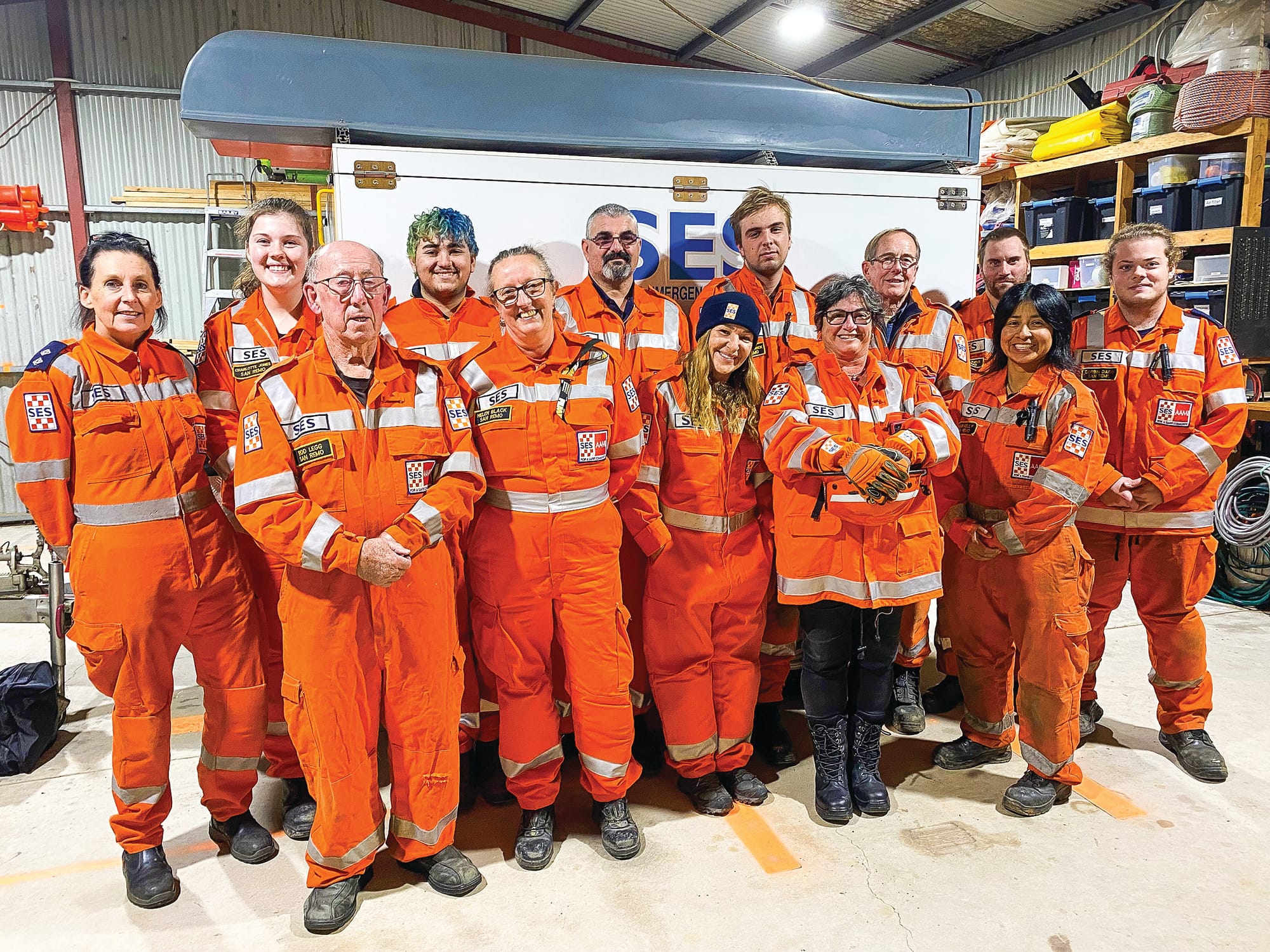 SES volunteers at San Remo