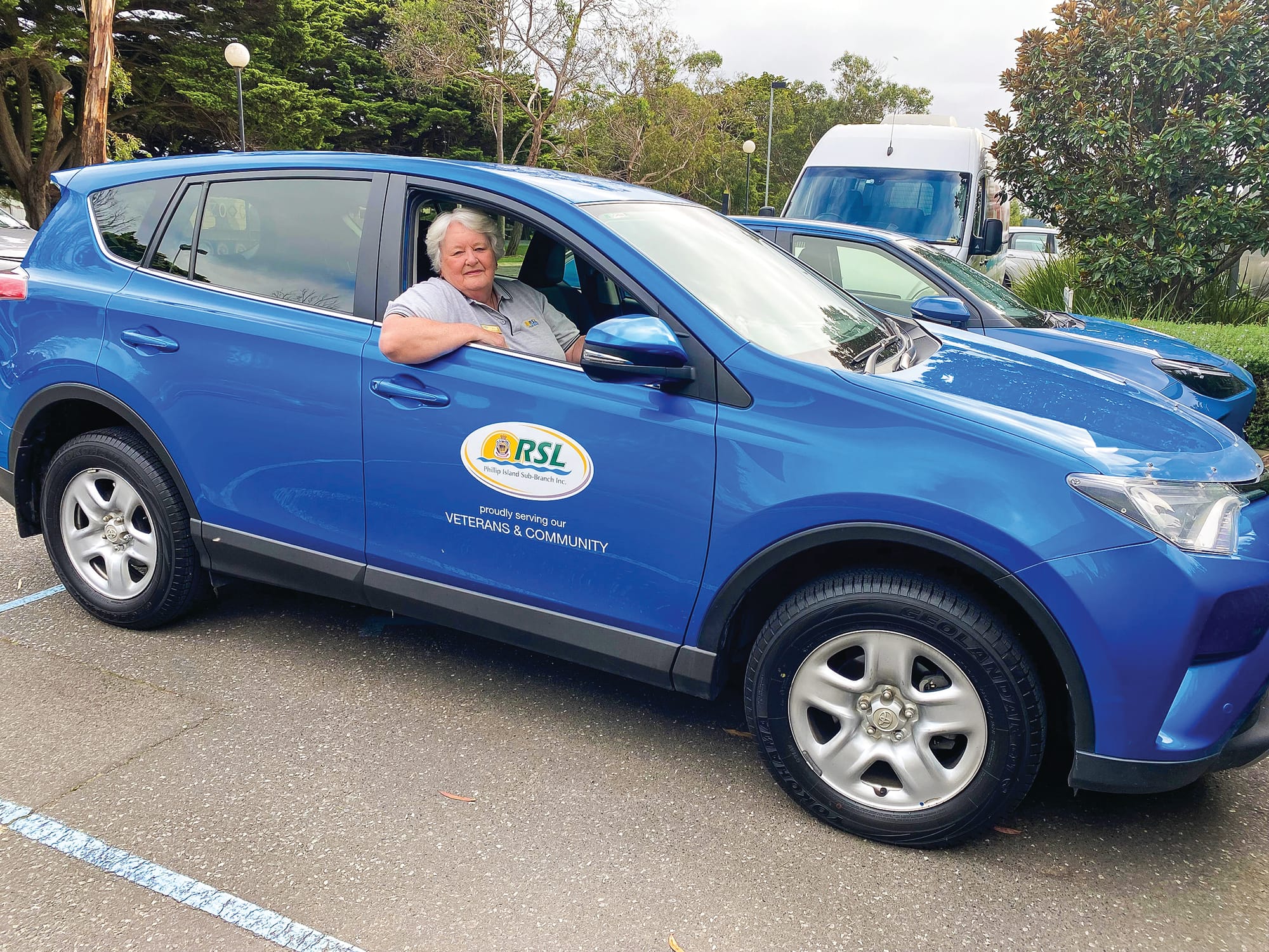 Volunteers behind the wheel