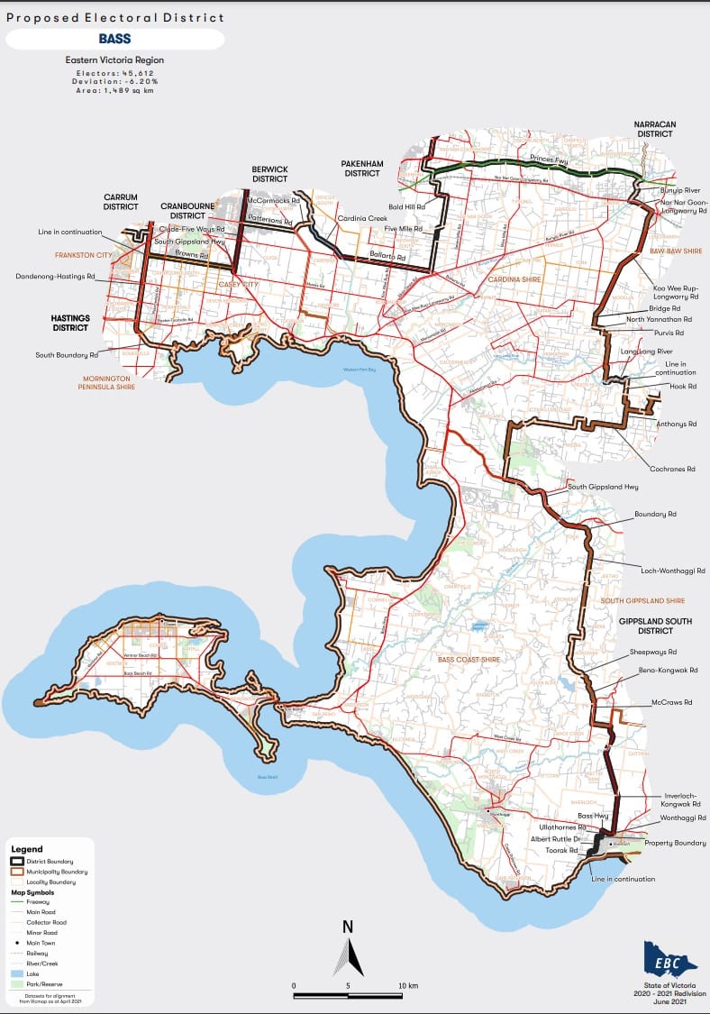 Island to stay in Bass Electorate