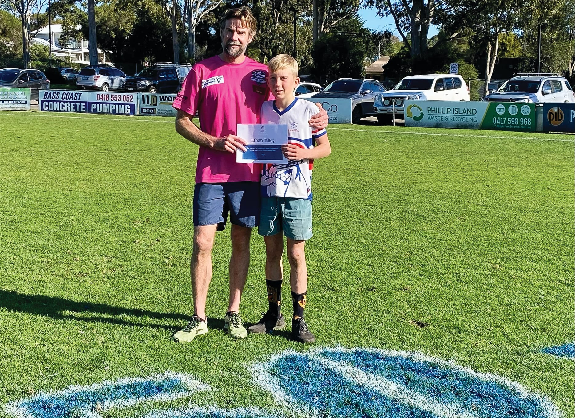 Footy juniors tough it out against Leongatha - U14 Red