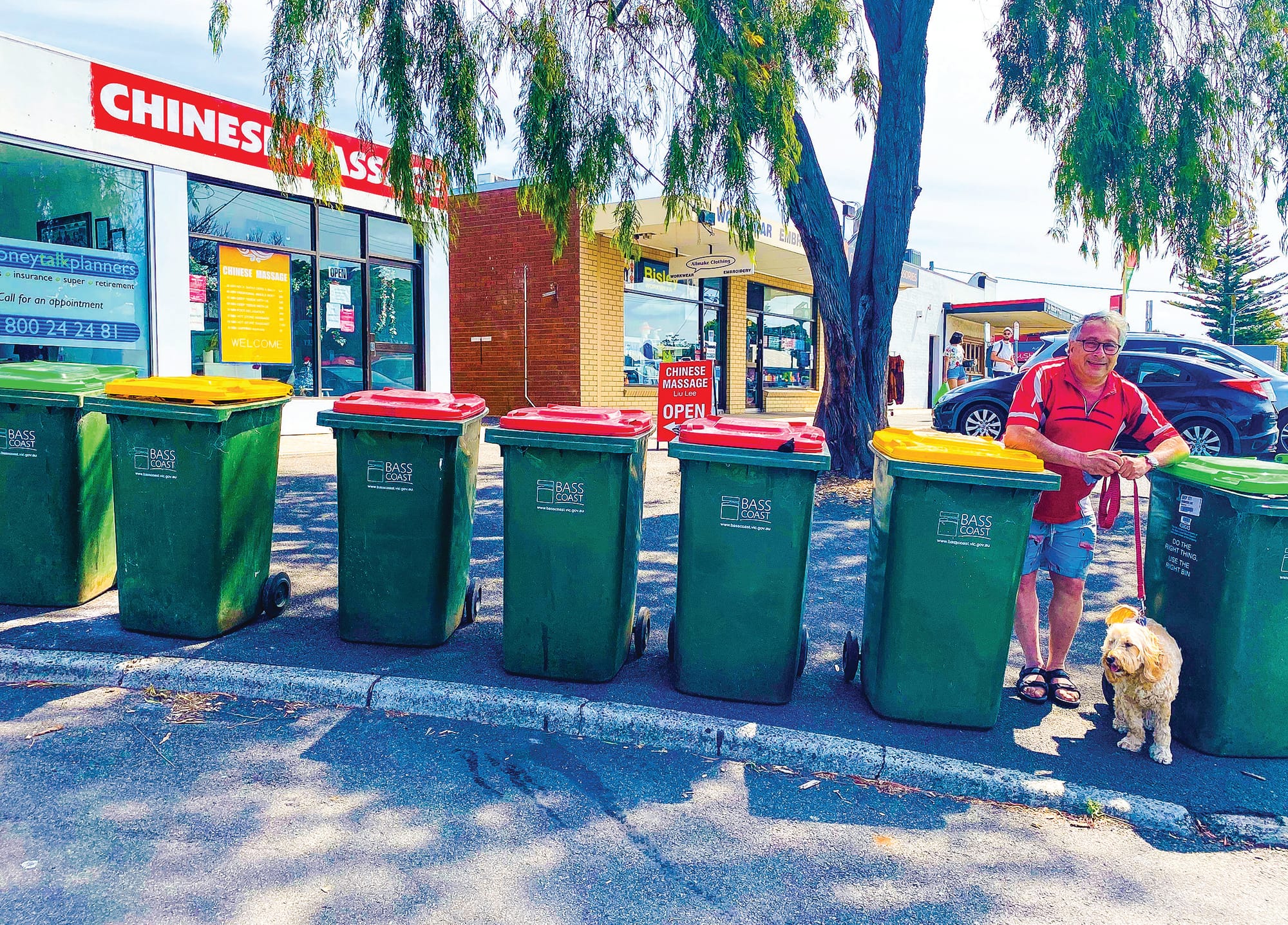 Residents see red on bins