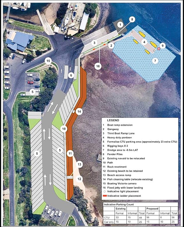 Watch and wait on Newhaven boat ramp upgrade