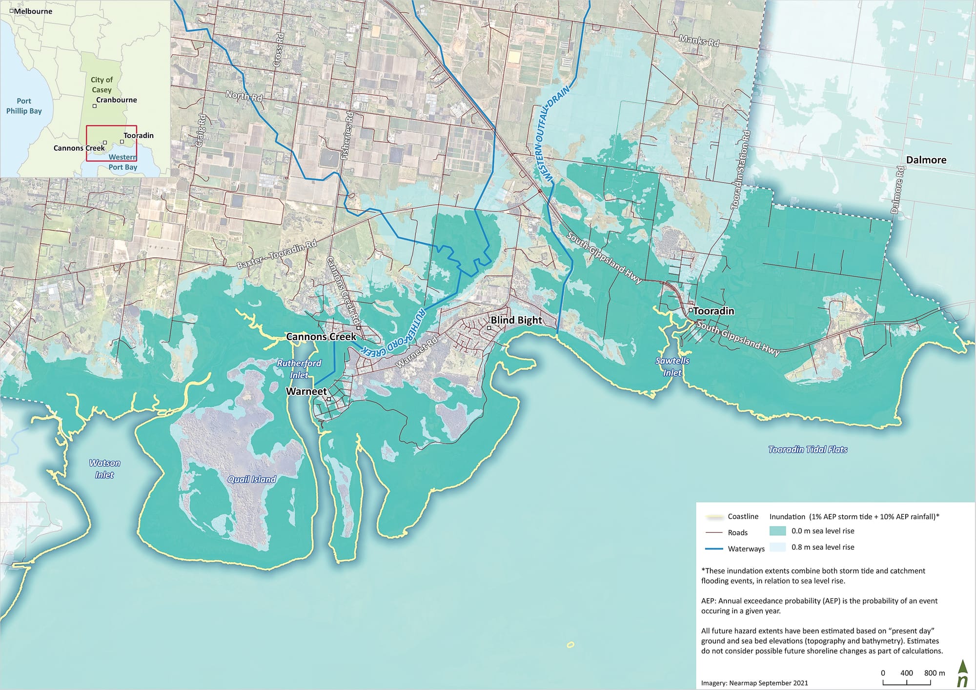 Western Port towns will be forced into "strategic retreat": report
