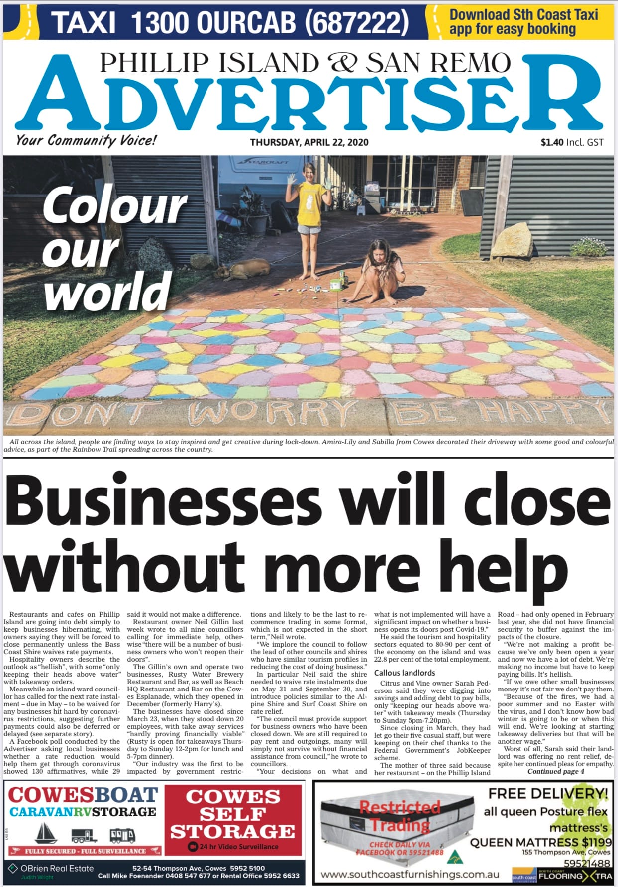 Wednesday, April 22, 2020