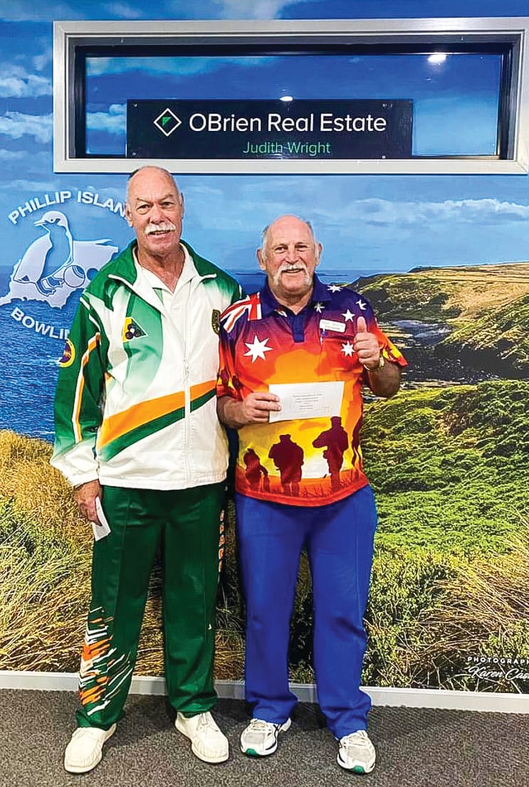 Pairs results - bowls