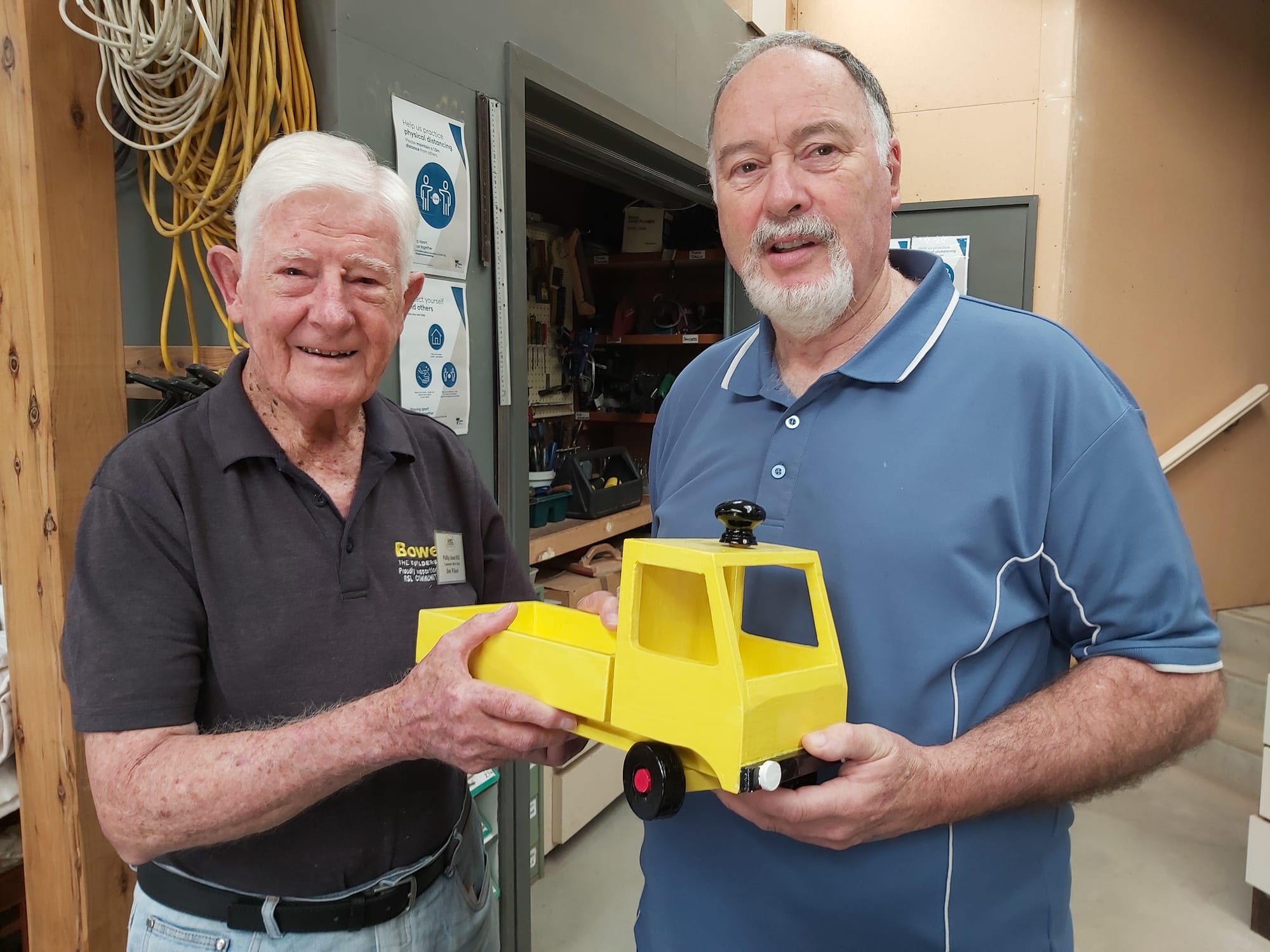 Men's shed donates to Christmas toy run