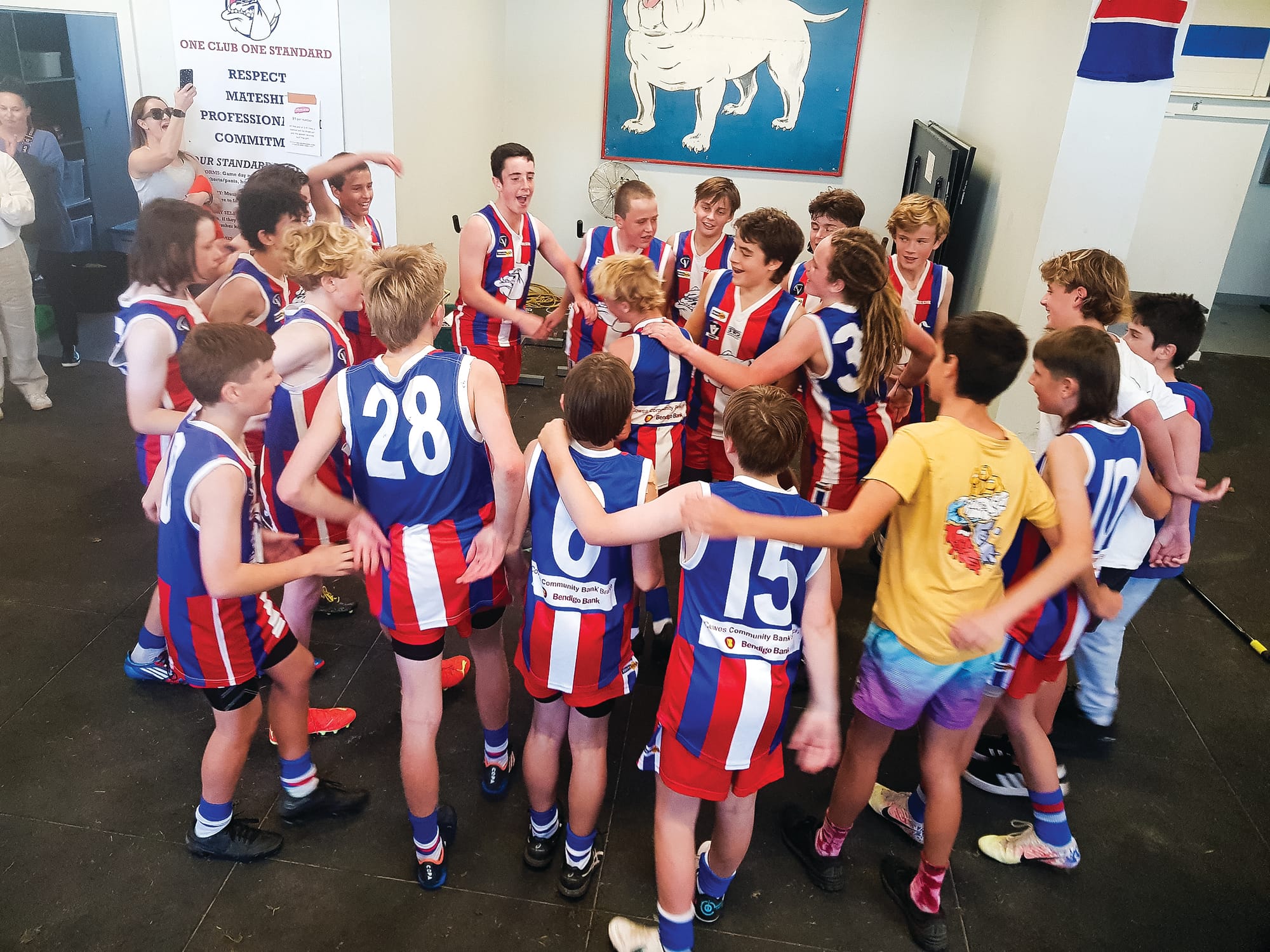 Great win after the siren - U14 Blue