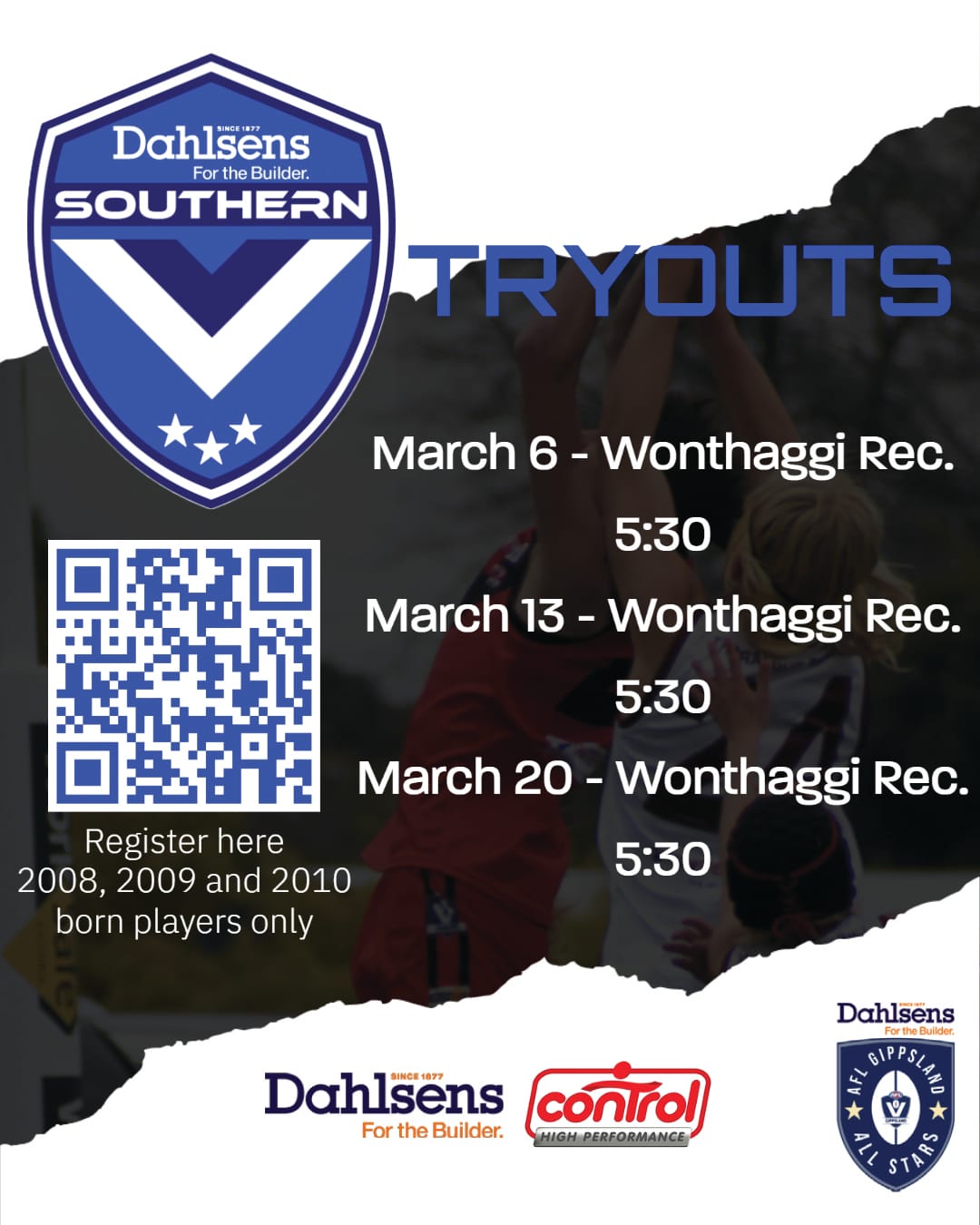 All Stars tryouts for 2008, 2009 and 2010 born players