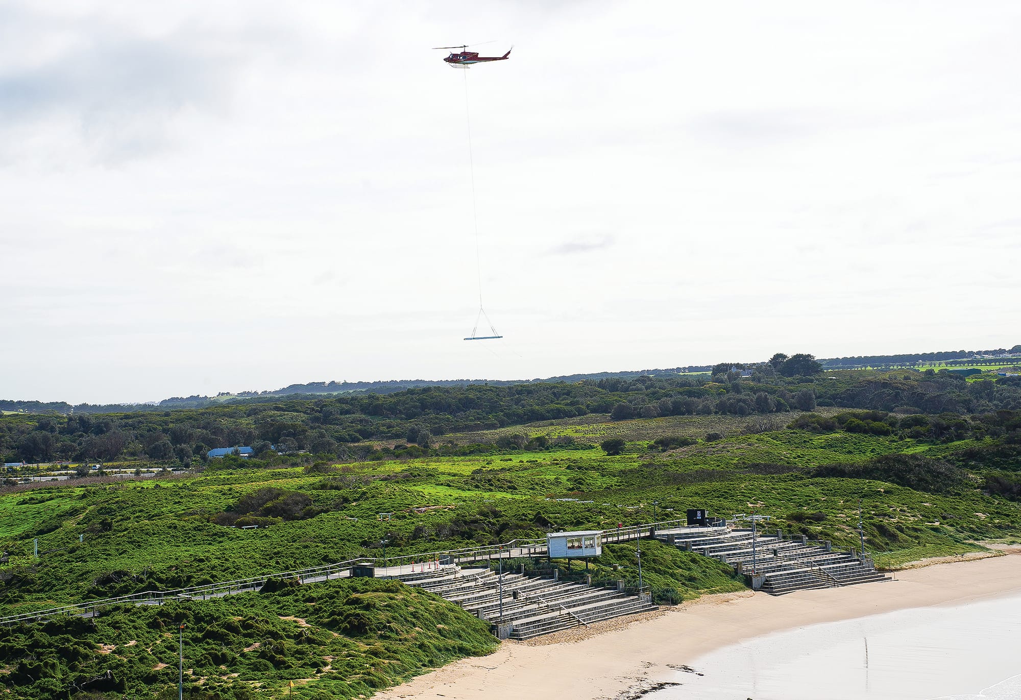 Erosion impacting Penguin Parade