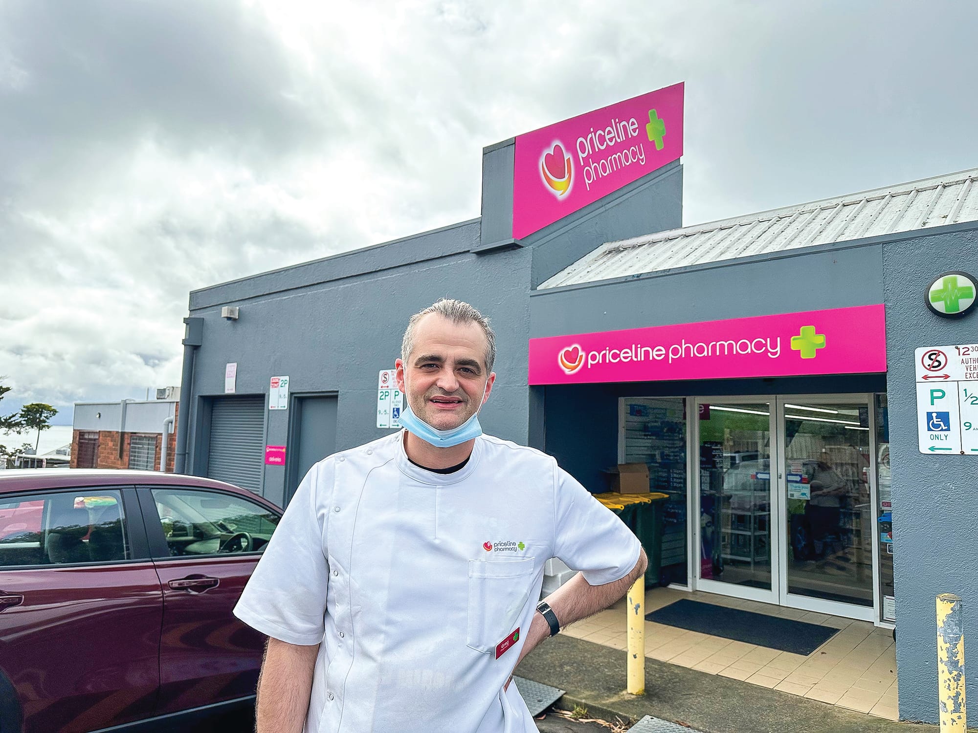 Customers, pharmacy protest parking plans