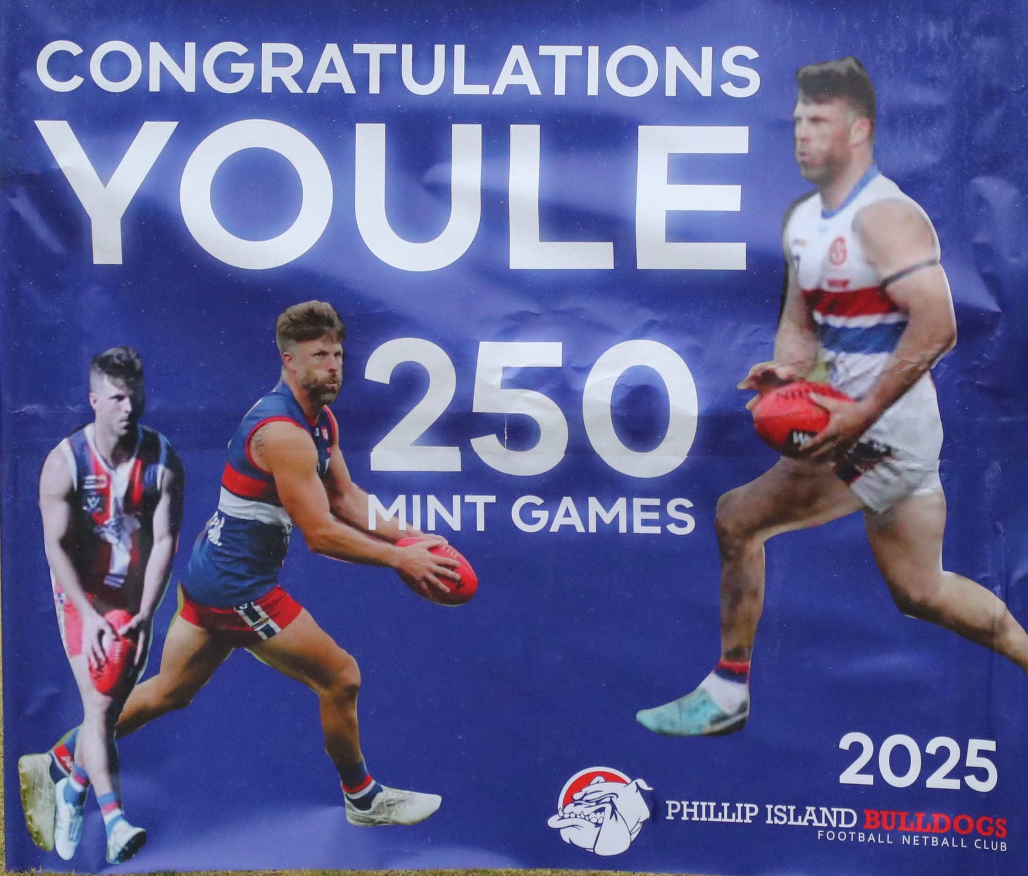 Celebrations for Jamie Youle's 250th game