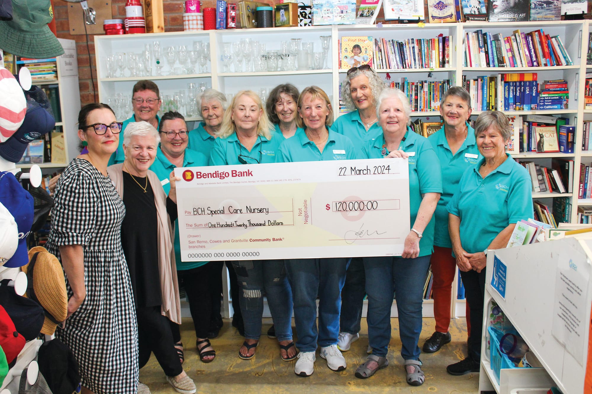 San Remo Op Shop donates $120,000