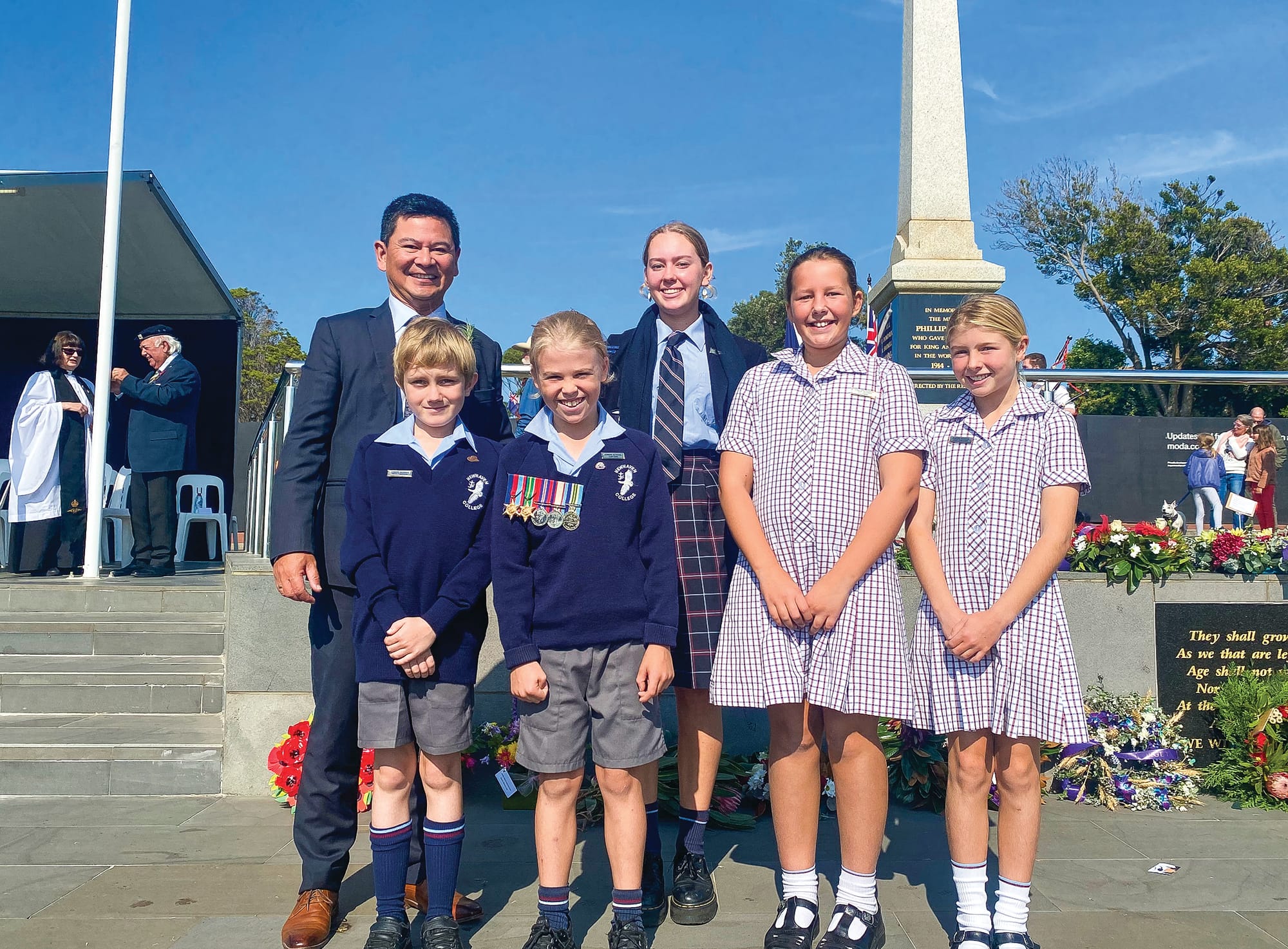 Newhaven student leaders’ Anzac contribution