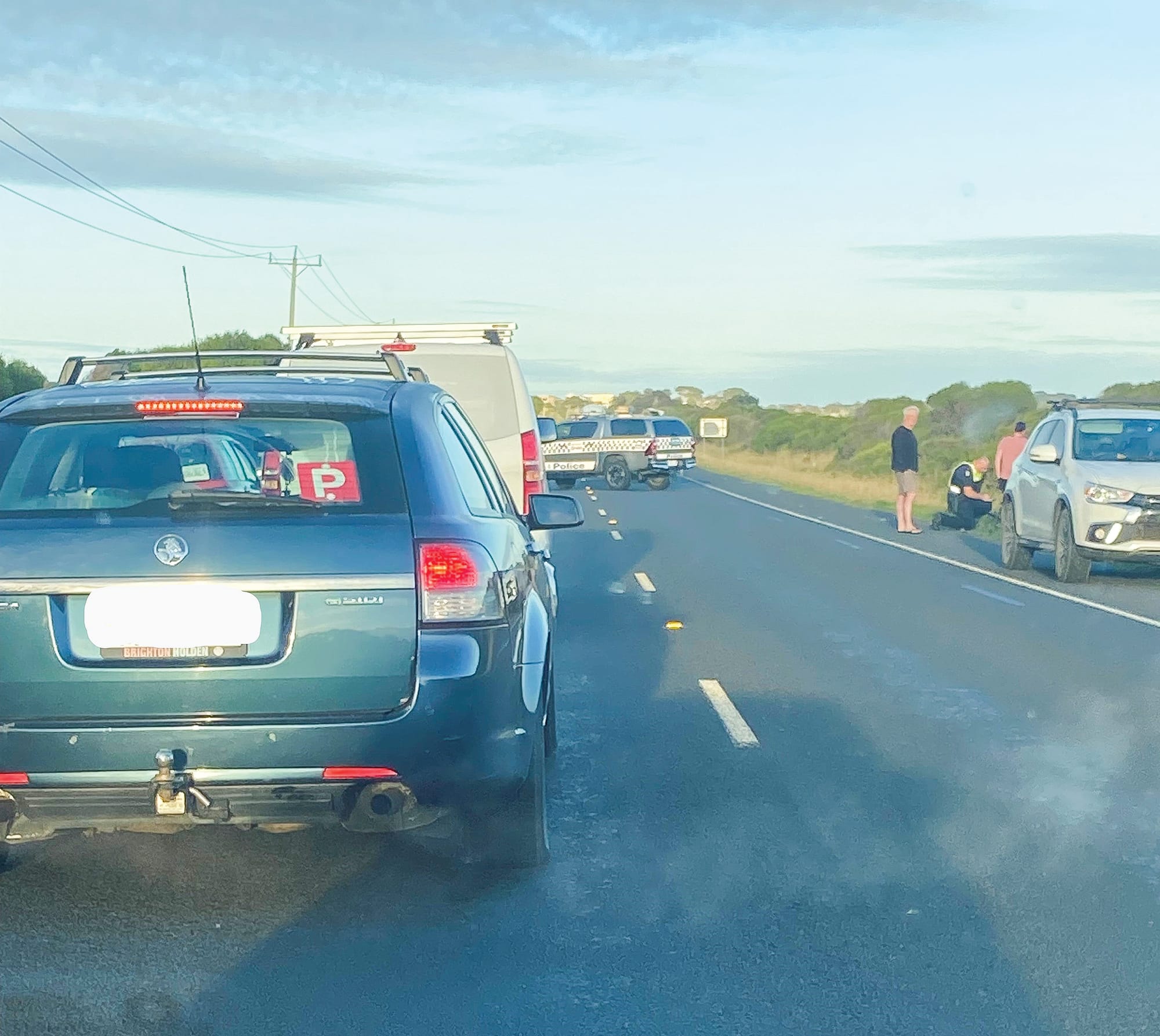 Cyclists hit at Surf Beach