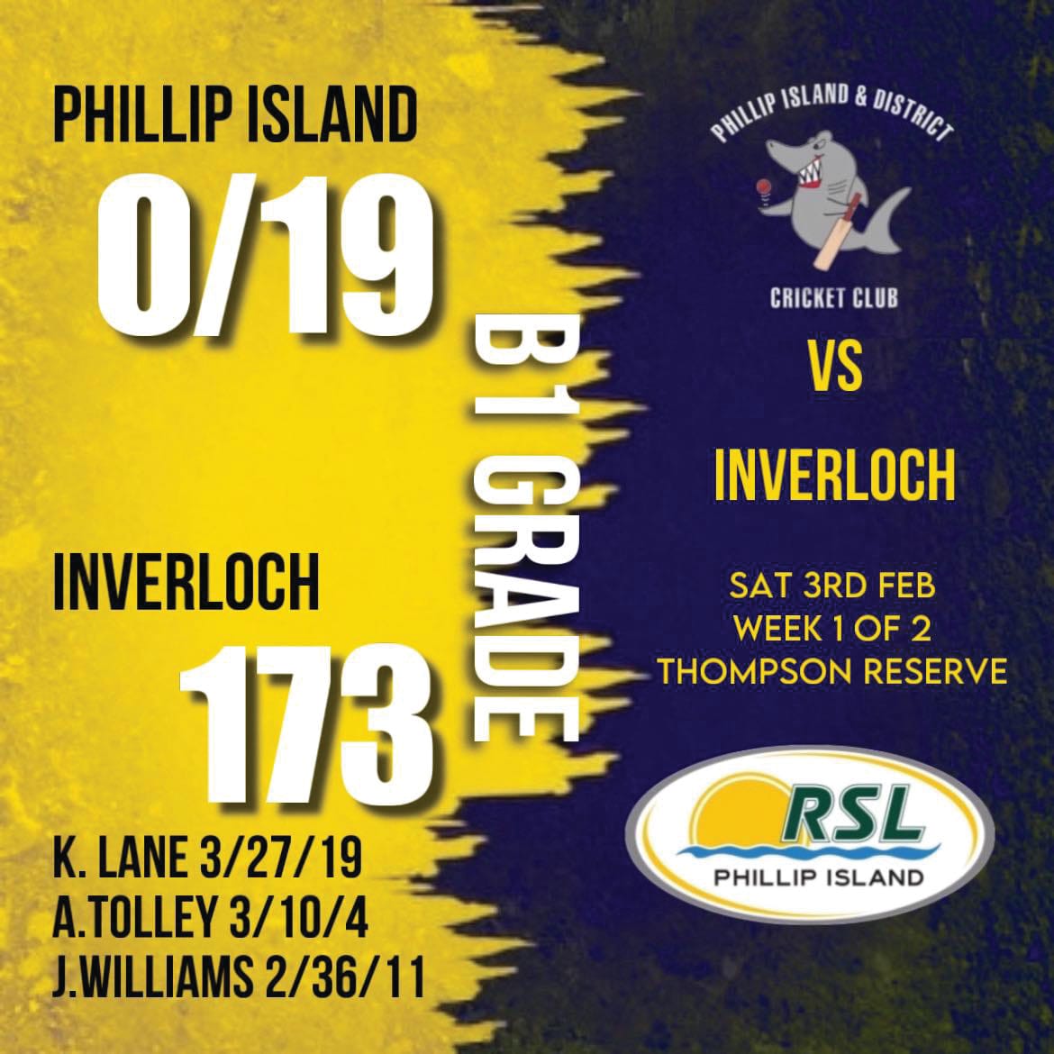 Solid performance by Sharks - B1 v Inverloch