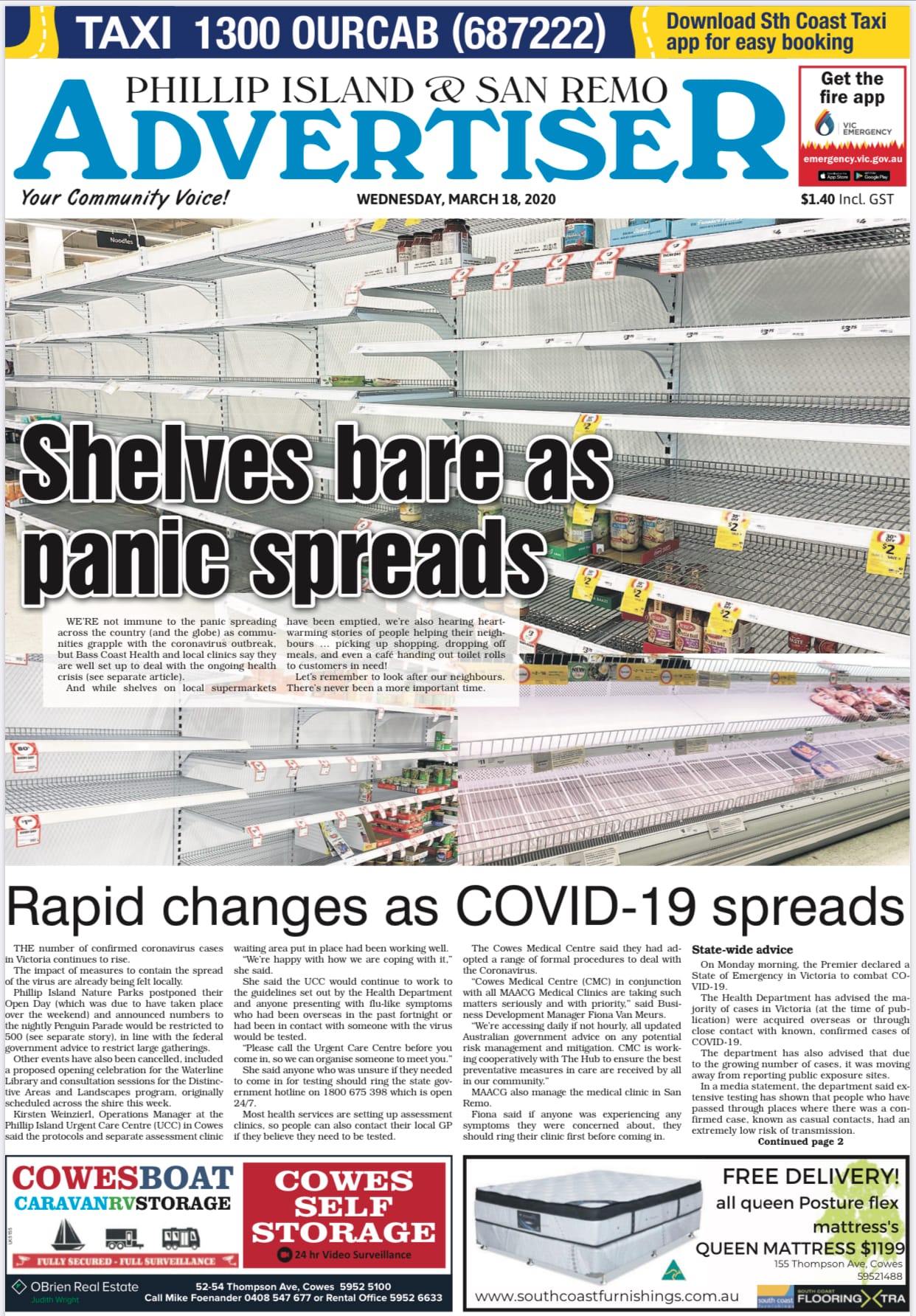 Wednesday, March 18, 2020