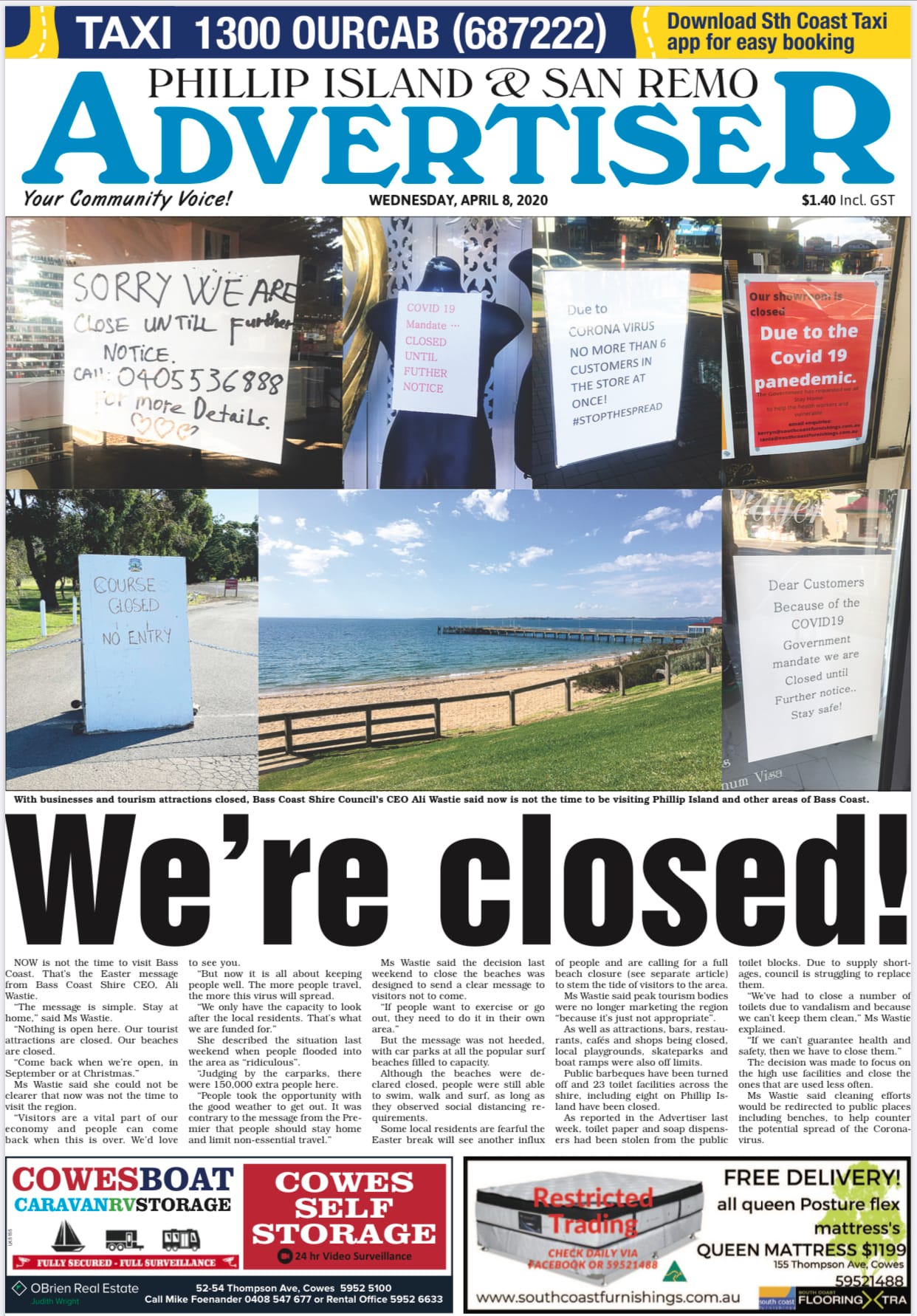 Wednesday, April 8, 2020