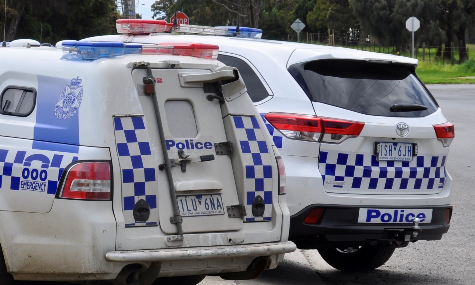 Police intercepted a tearful Basham