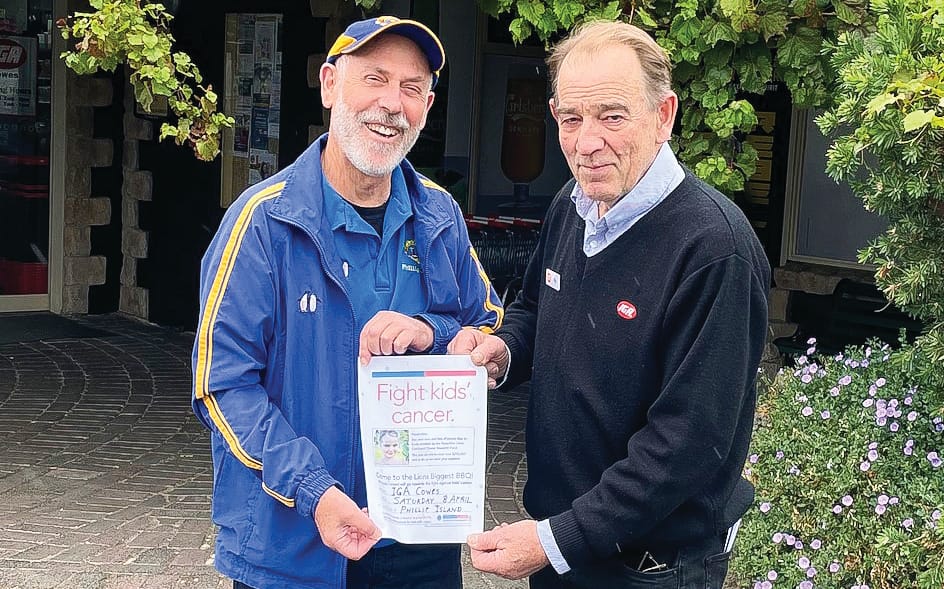 Lions and IGA Cowes join to fight childhood cancer
