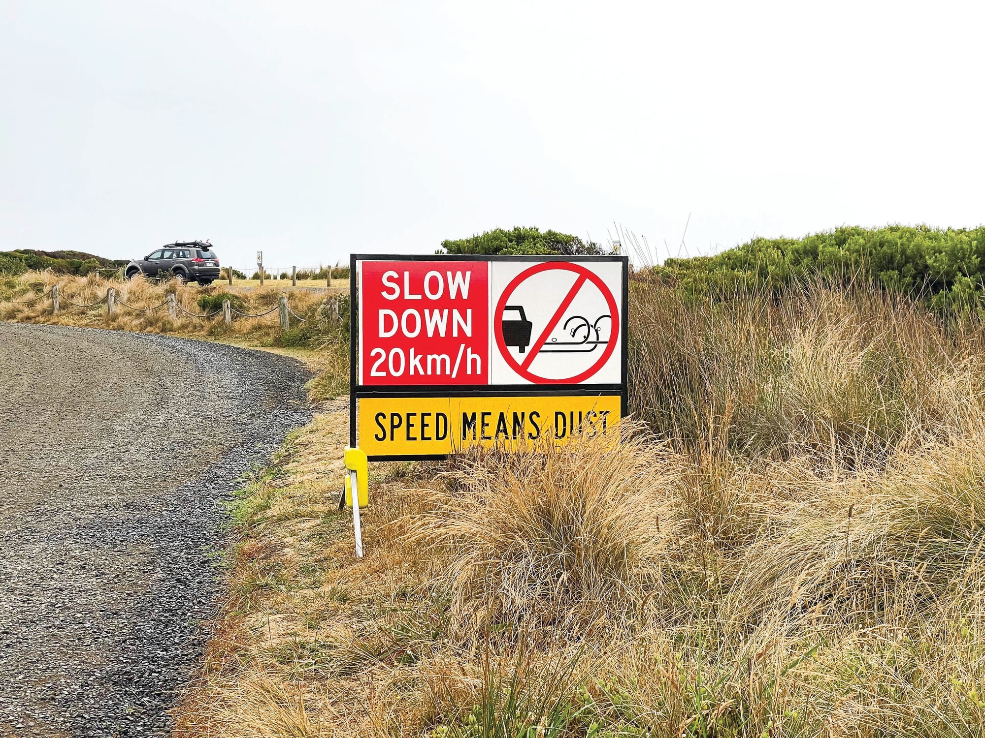 Dust up over speed signs at Surf Beach