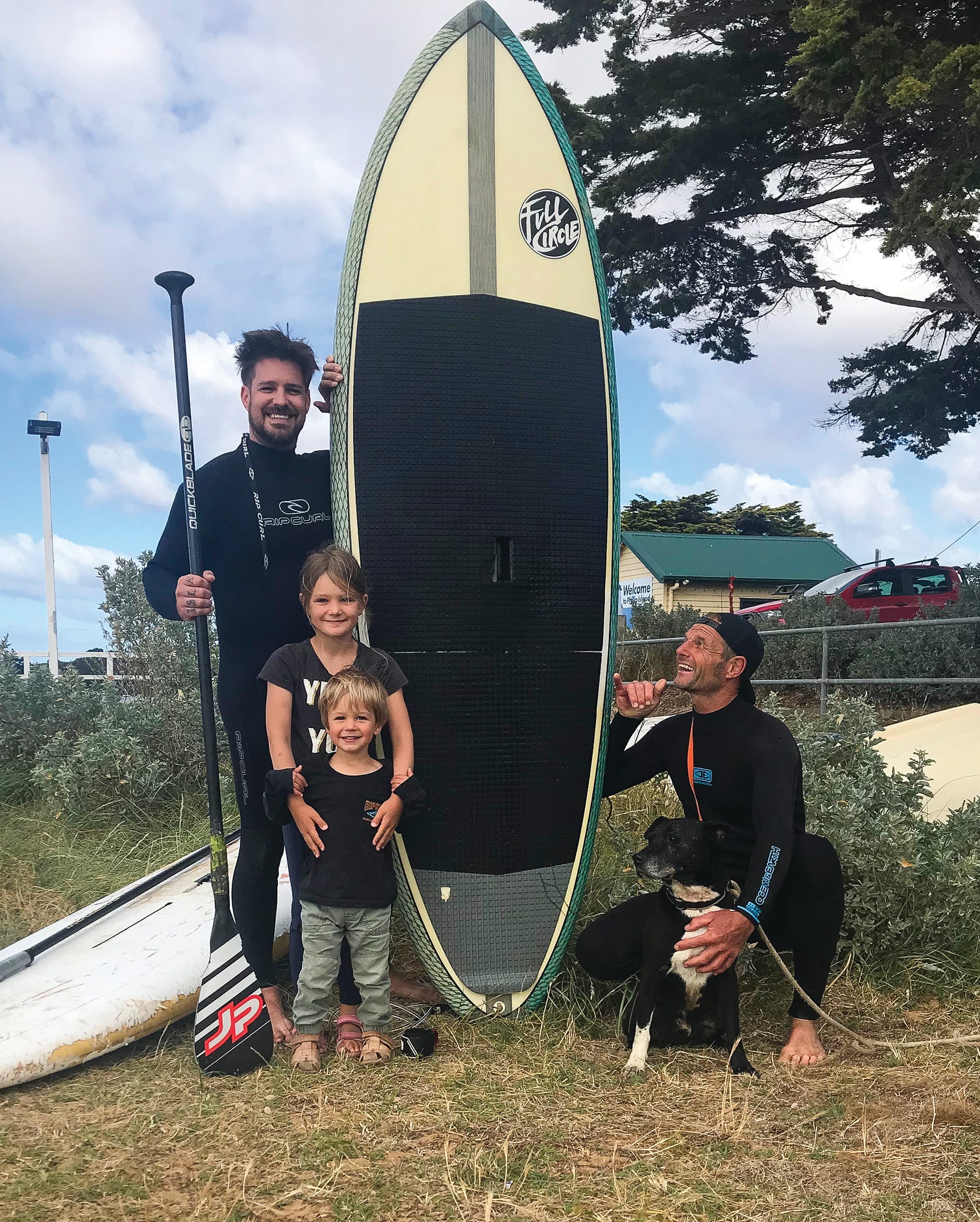 Paddling pooch plucked to safety