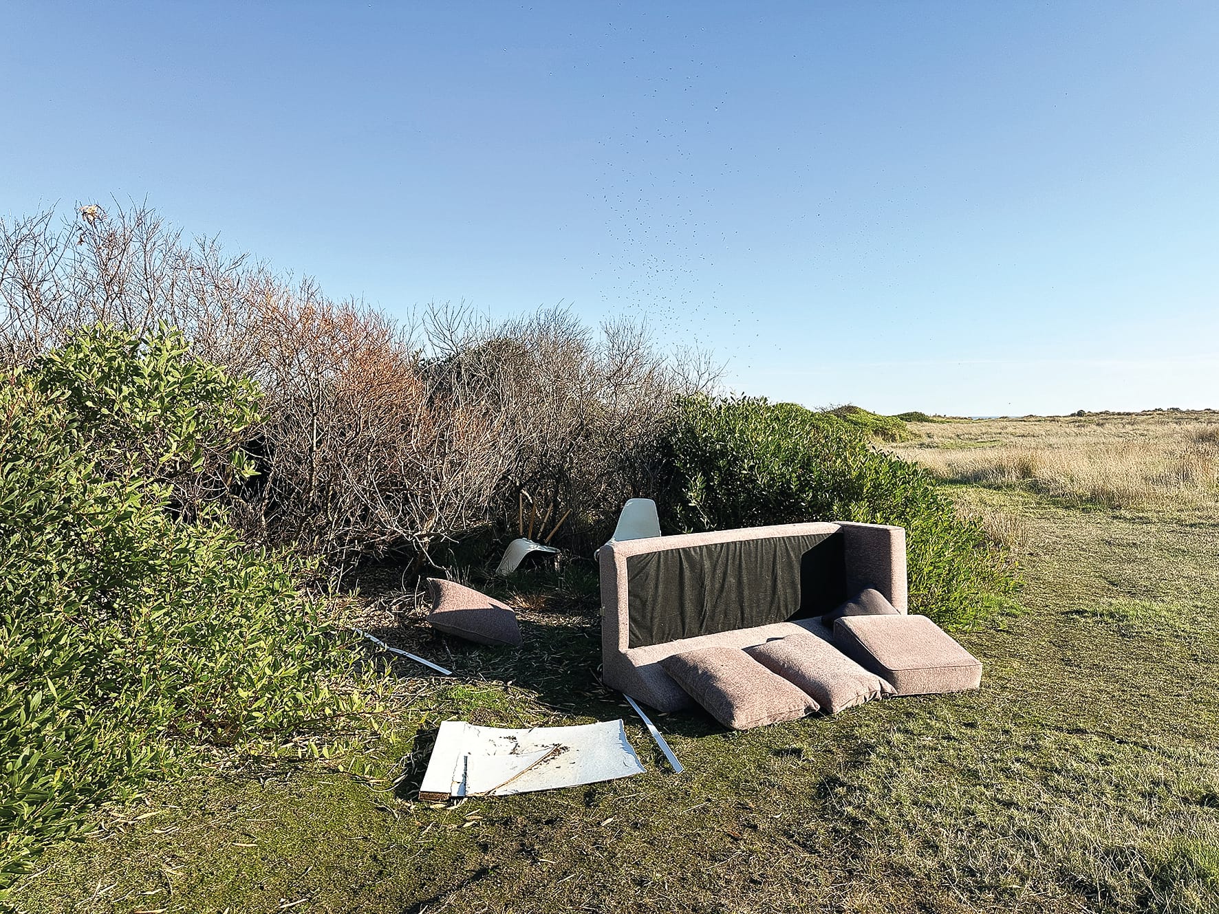 Furniture dumped at Cape Woolamai