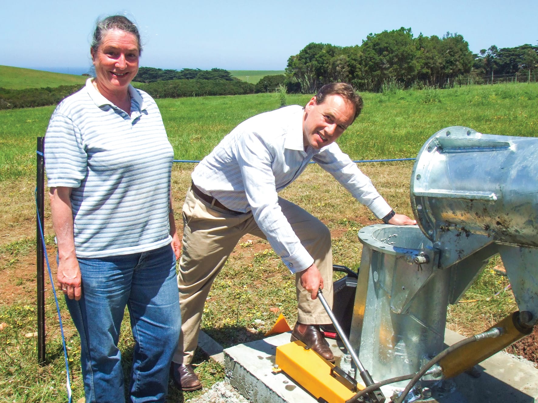 The island’s first wind turbine