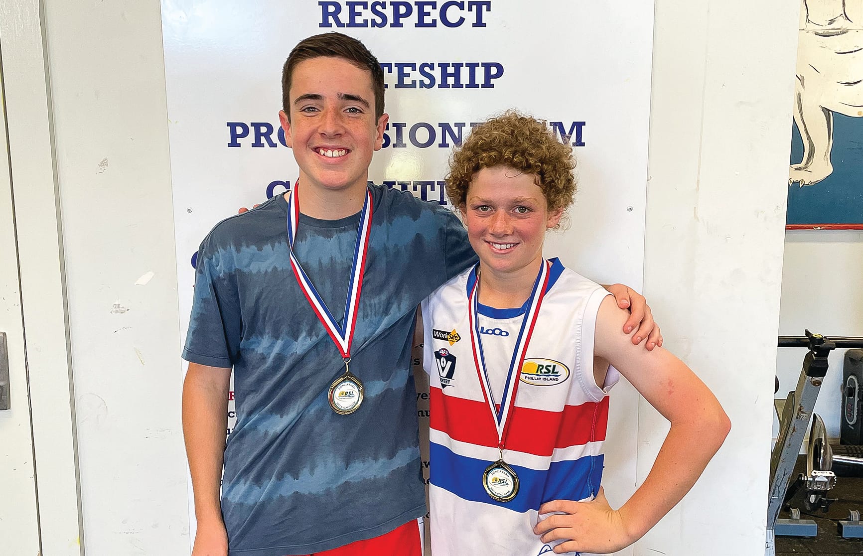 Junior footy is back! U14 Red and U14 Blue