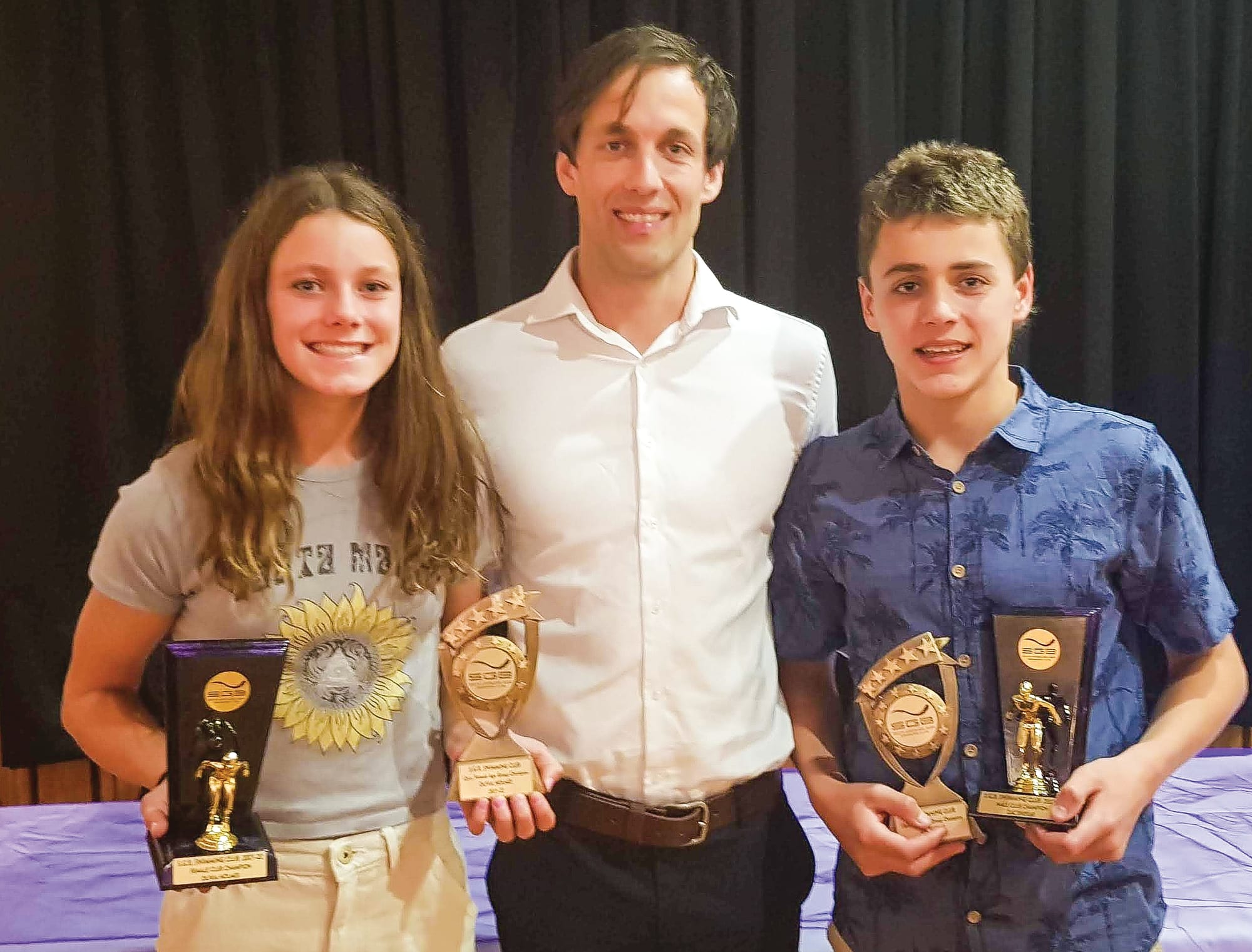 Swimmers celebrate the superb season that was