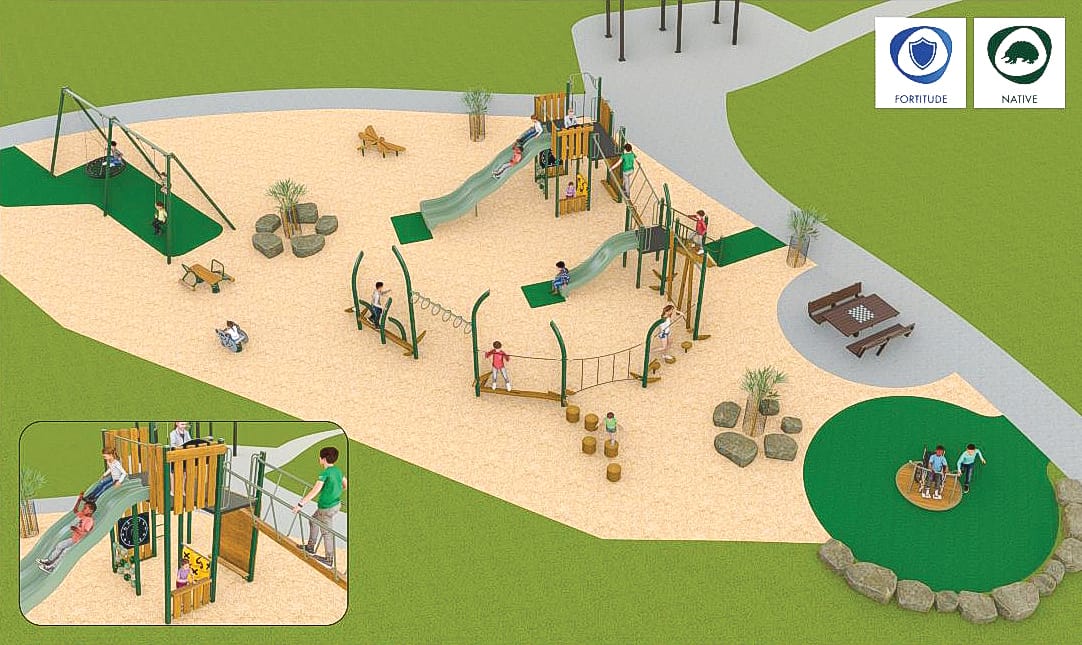 Designs for play at Anderson Street