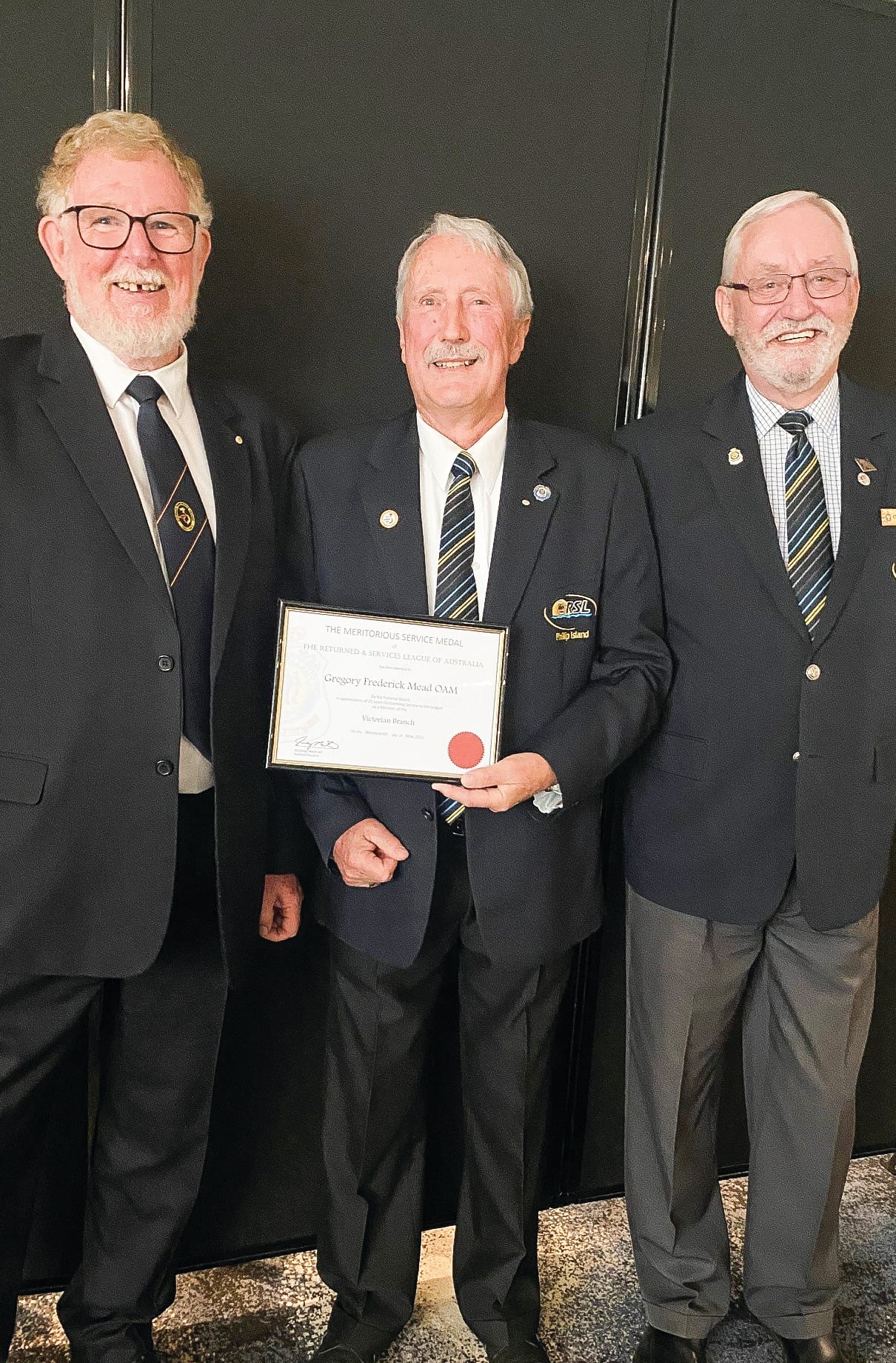 RSL Meritorious Service Award